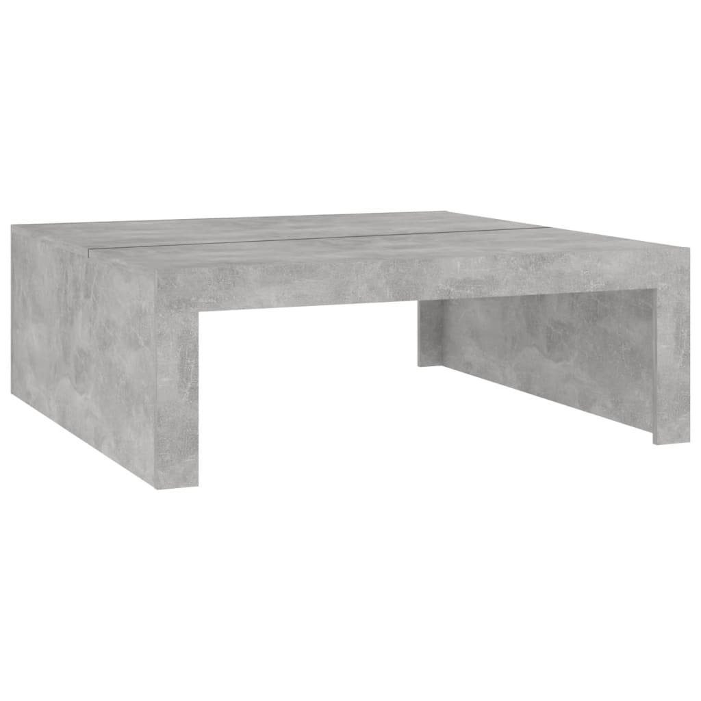 furnicato Couchtisch Betongrau 100x100x35 cm Holzwerkstoff (1-St)
