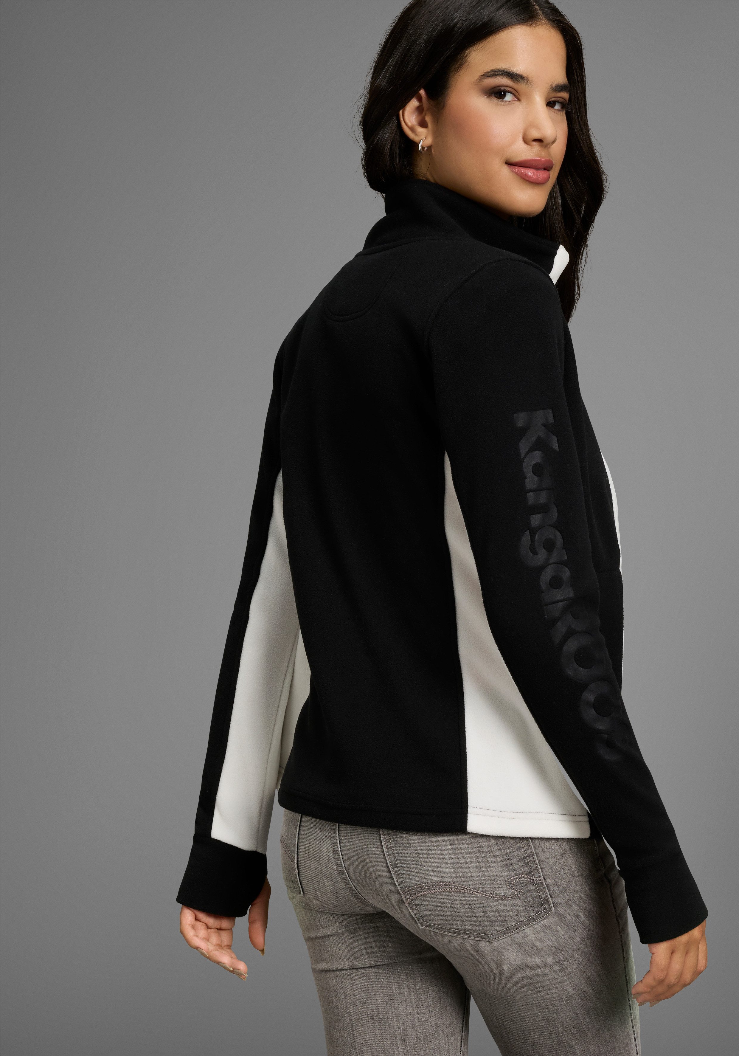 KangaROOS Fleecejacke für kalte Tage, schnelltrocknend, wärmend, figurbeton günstig online kaufen