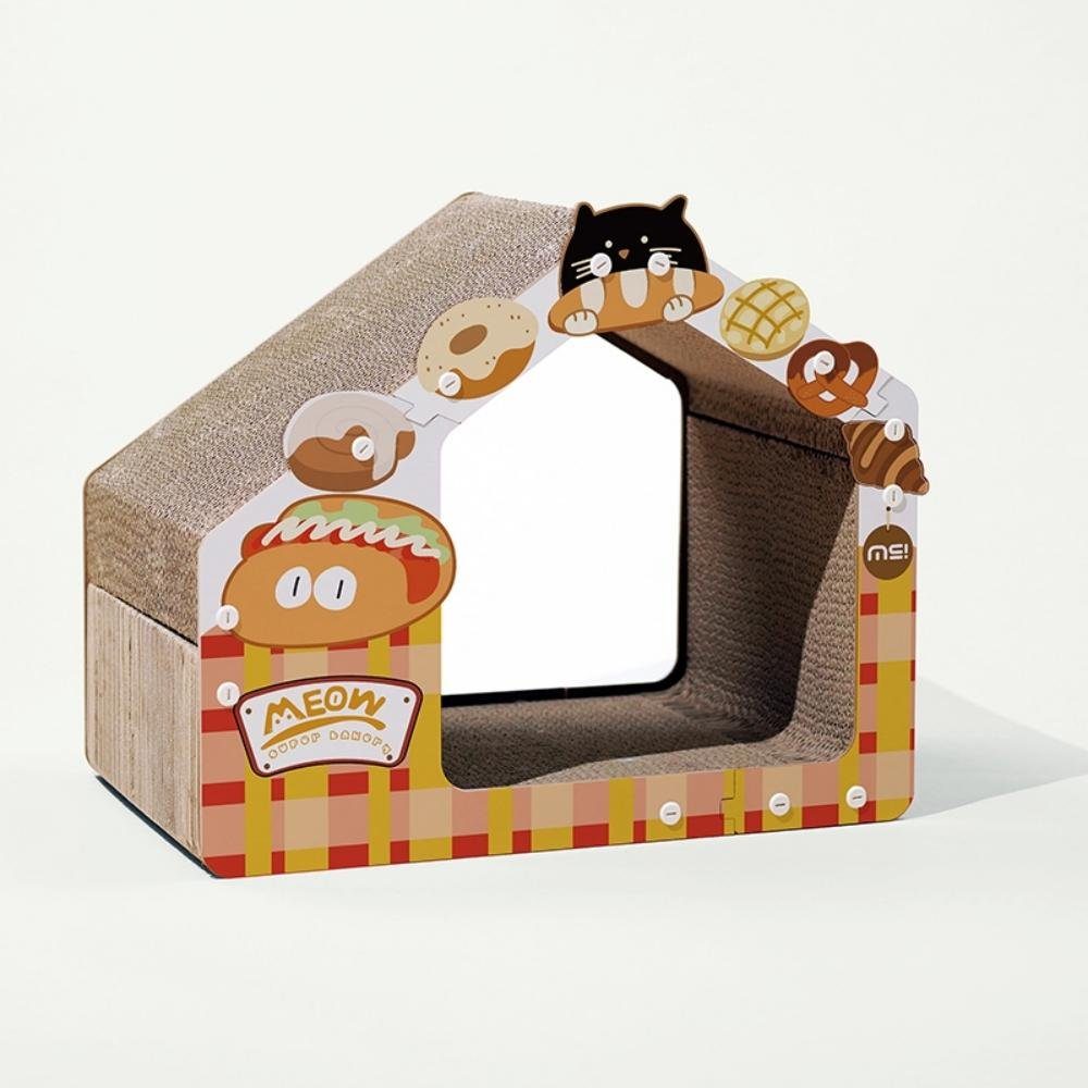 Purpurra Kratzpappe Kratzpappe Katzenhaus Höhle, 1/ 2 -tlg., (1-tlg)