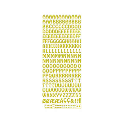 VBS Sticker »Buchstaben«, 23 cm x 10 cm