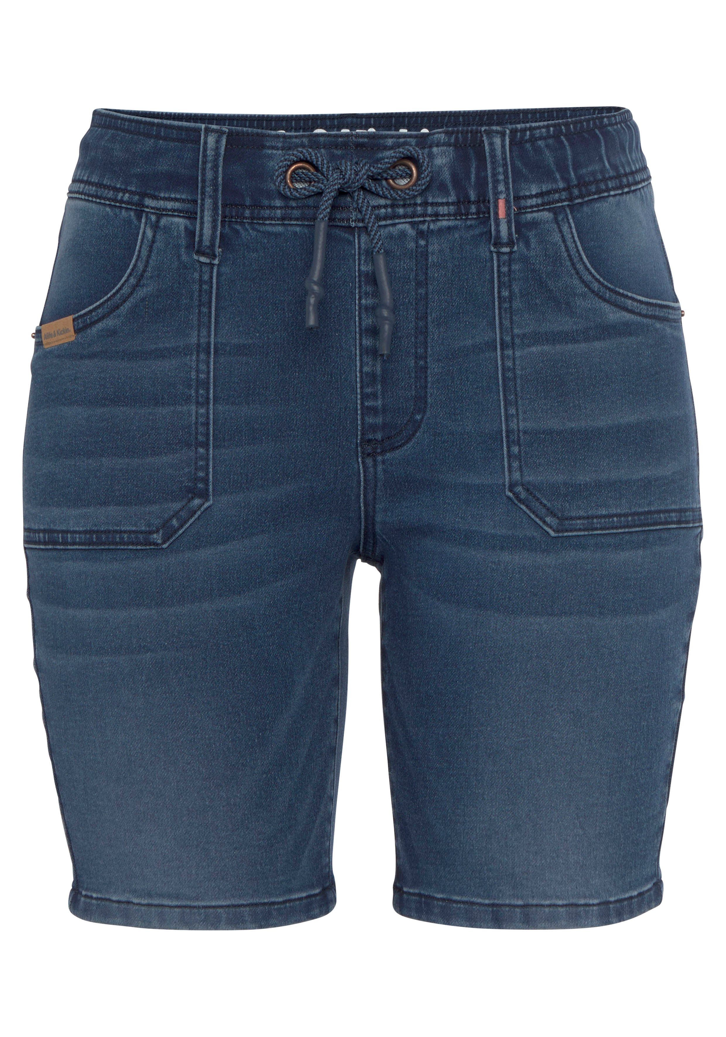 Kickin KOLLEKTION blue NEUE dark used Jogg-Jeansbermudas AlbaAK & Alife