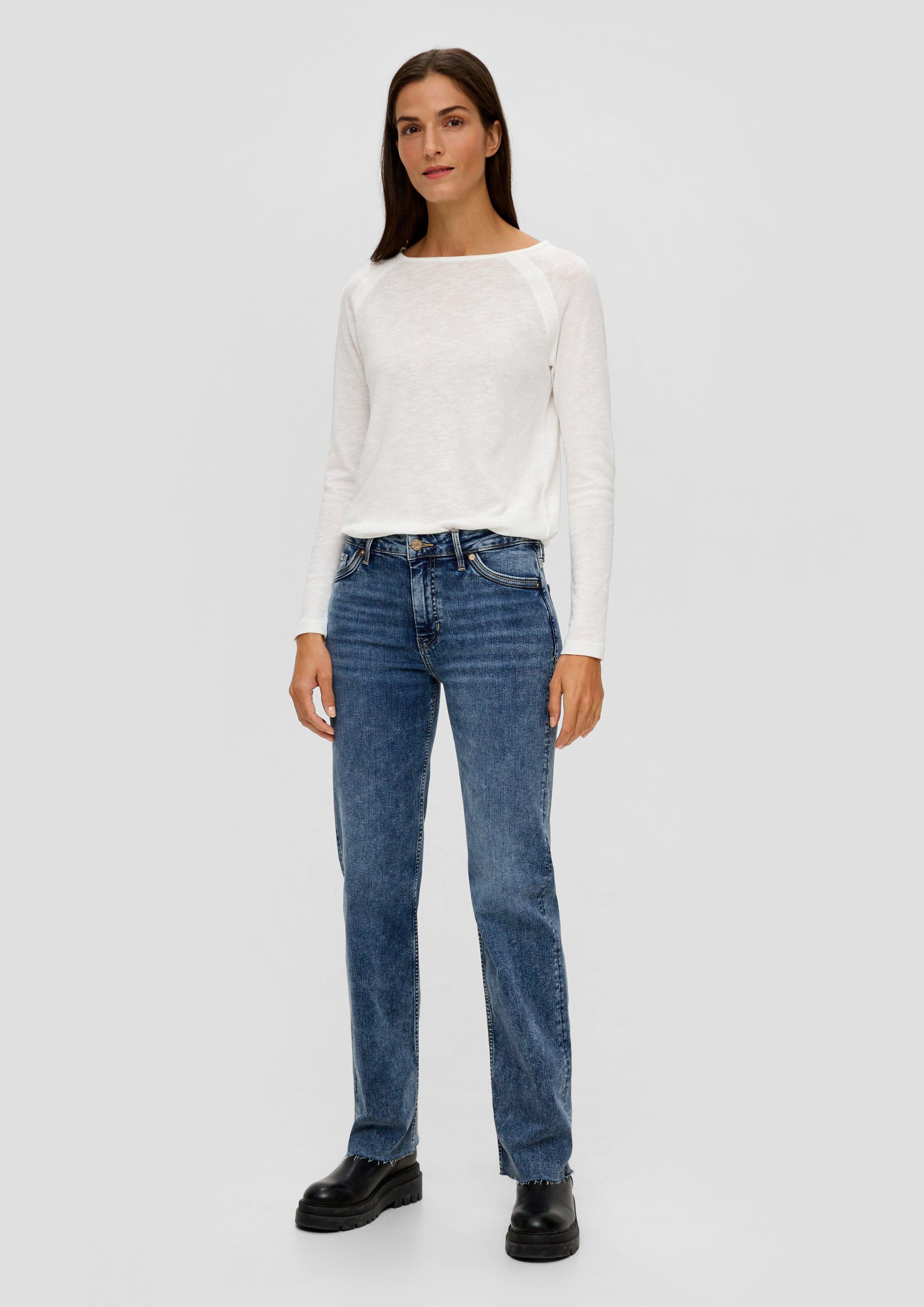s.Oliver 5-Pocket-Jeans Regular: Jeans mit Mid rise-Bund Waschung