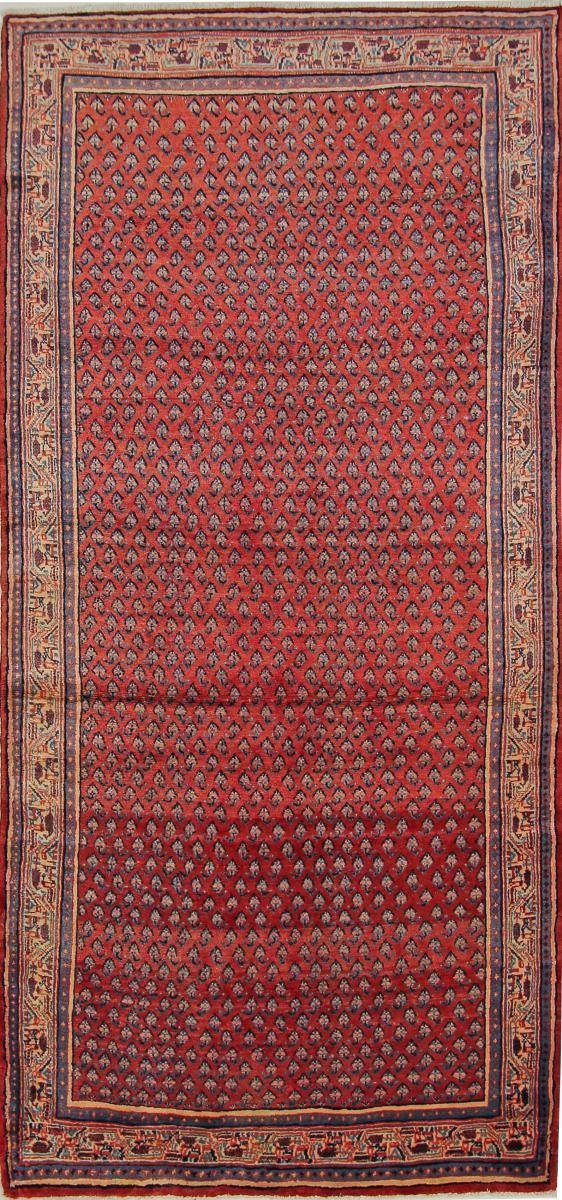 Orientteppich Hamadan 126x267 Handgeknüpfter Orientteppich / Perserteppich Läufer, Nain Trading, rechteckig, Höhe: 8 mm