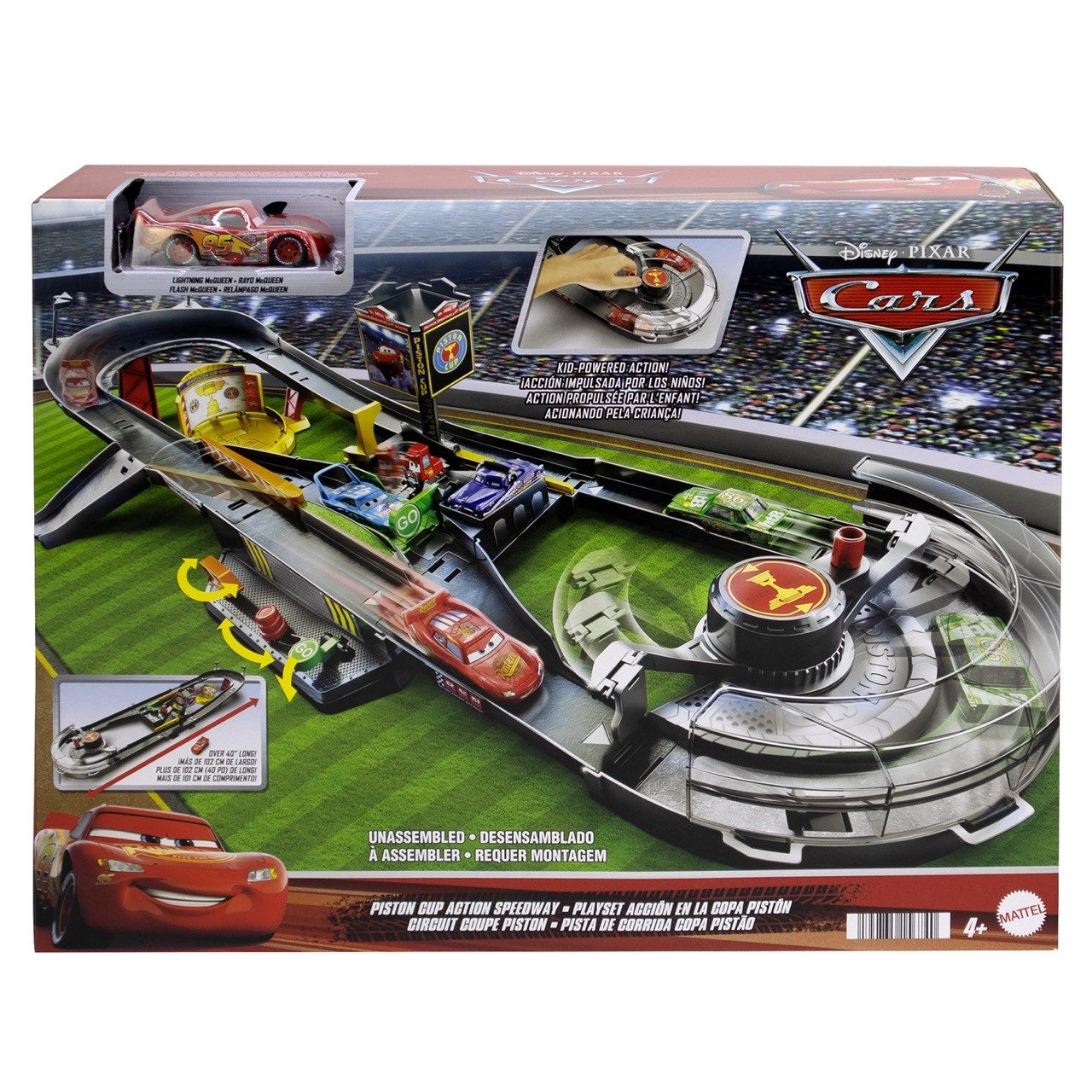 Mattel® Spielzeug-Auto Mattel HPD81 - Disney Pixar Cars Piston Cup Action-R günstig online kaufen