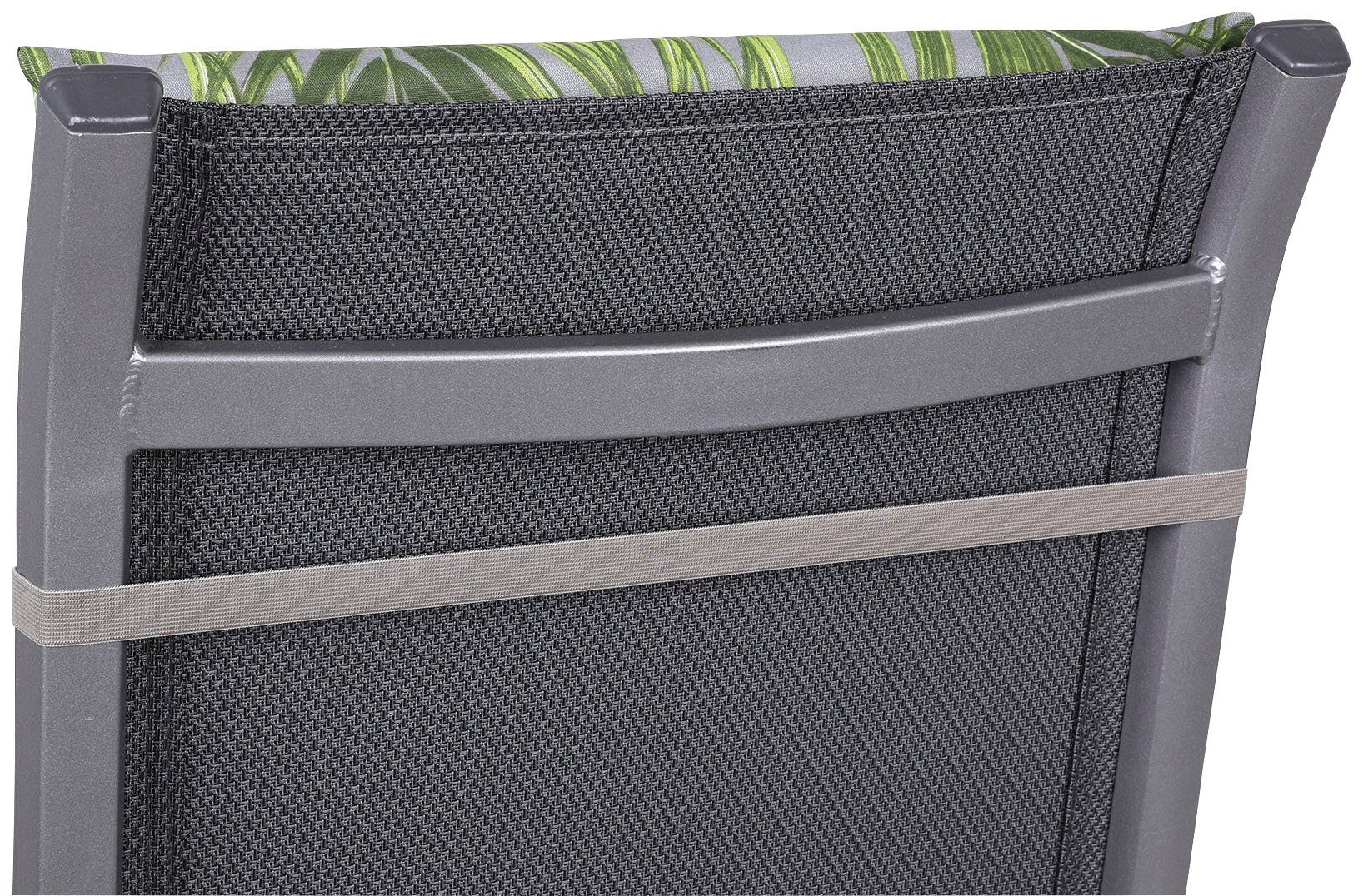 GO-DE Hochlehnerauflage, (Set, 2 St., Set mit 2 Hochlehnerauflagen), Maße ca.: 48 cm x 5 cm x 118 cm