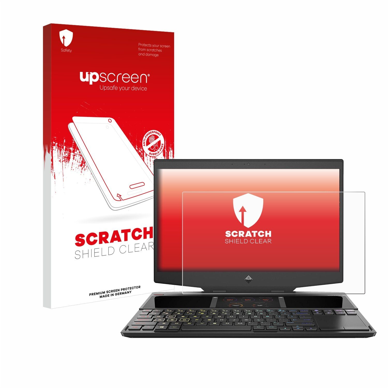 upscreen Schutzfolie für HP Omen Gaming 15-dg0030ng, Displayschutzfolie, Folie klar Anti-Scratch Anti-Fingerprint