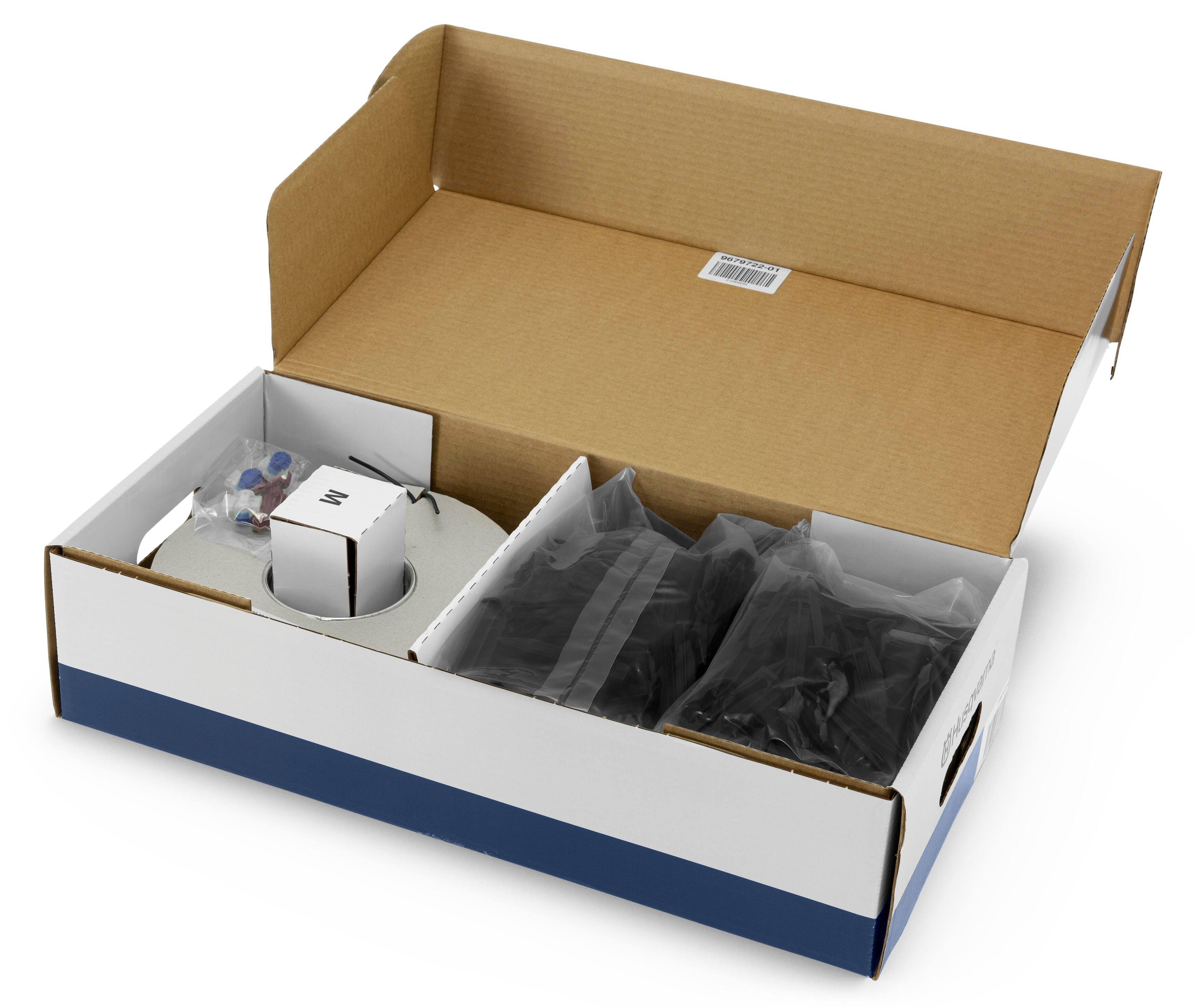 Husqvarna Rasenmähroboter Automower Installations-Kit L, 400 m Begrenzungskabel, 600 Haken, 5 Kuppler & 5 Steckverbinder