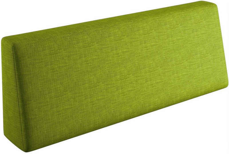 sunnypillow Rückenkissen Palettenkissen mit abnehmbarem Bezug Rückenkissen 120x40x20/10cm, Grün