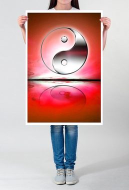 Sinus Art Poster 60x90cm Digitale Grafik Poster Yin und Yang