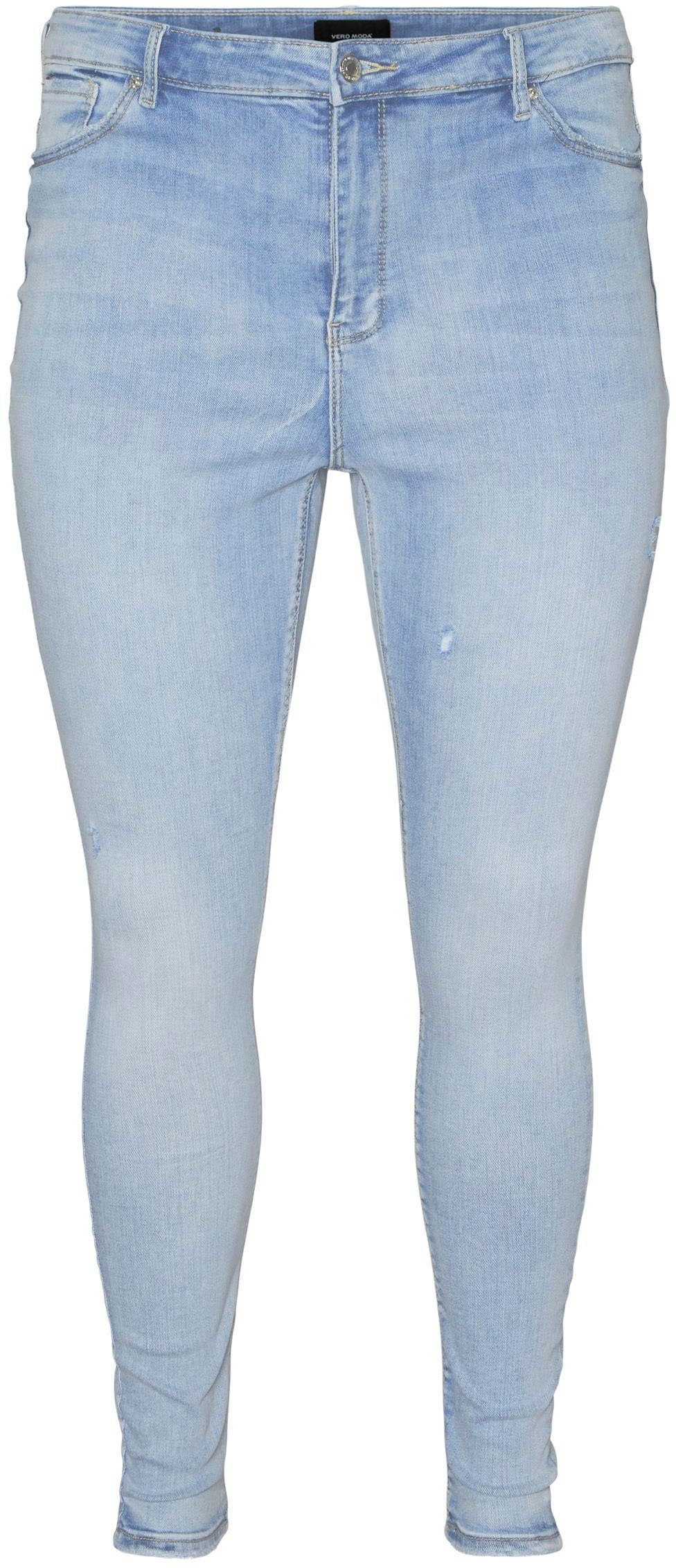 Vero VMPHIA GU3162 SKINNY Skinny-fit-Jeans Moda Curve J CURVE HR NOOS