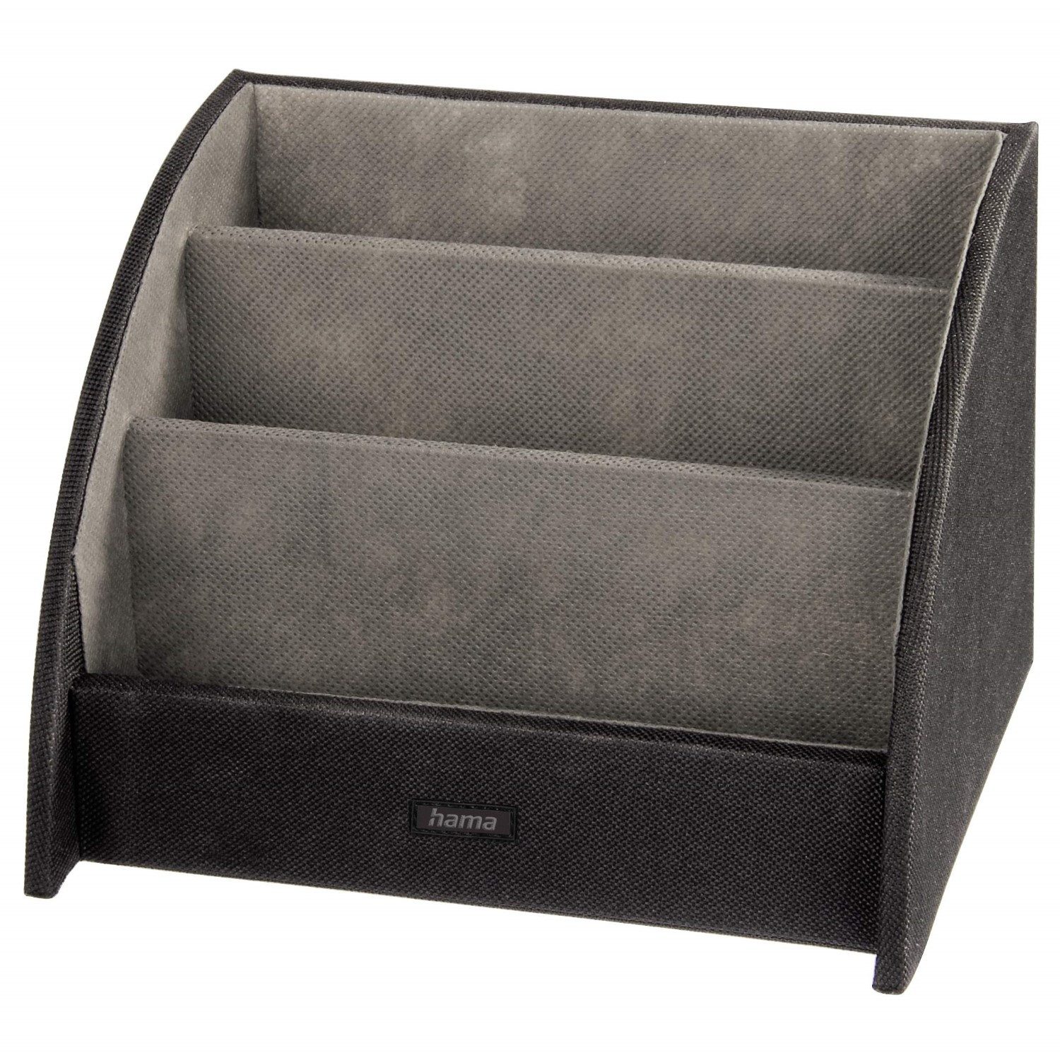 Hama Fernbedienungshalter TV Fernbedienungshalter Organizer Commander Schwarz, (Packung, 1-tlg., Aufbewahrung Box Halterung Halter Tisch Fernbedienung Brille Stifte)