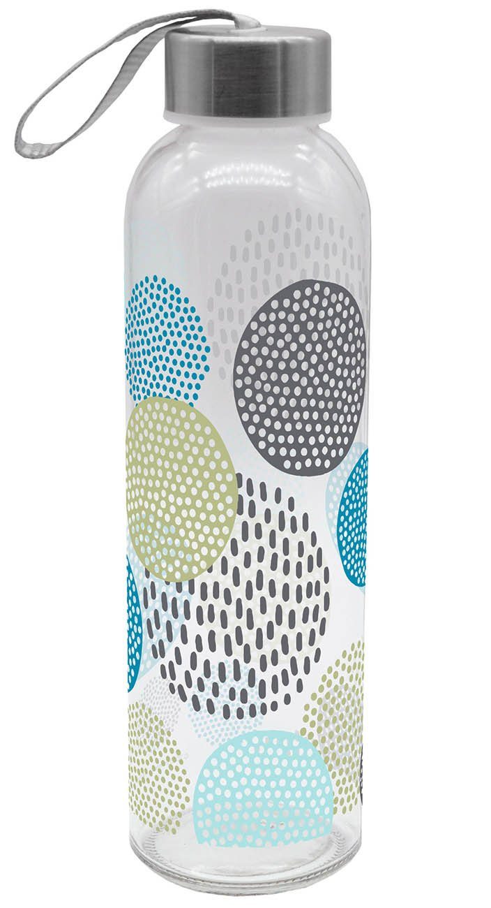 Geda Labels GmbH Trinkflasche Skandinavien Design, Blau, 500ml, spülmaschinengeeignet