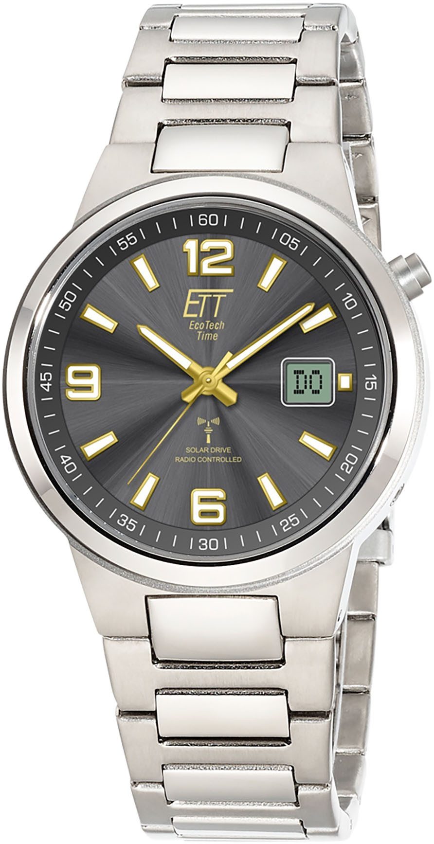 ETT Funkuhr EGT-11708-52M, Armbanduhr, Herrenuhr, Solar, Titan, analog, dig günstig online kaufen