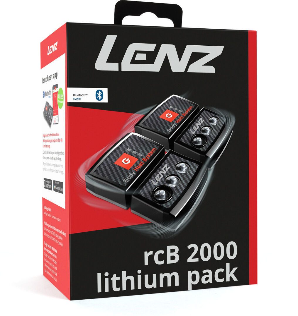 Lenz Motorradhandschuhe Lithium Pack rcB 2000 Batterie Set