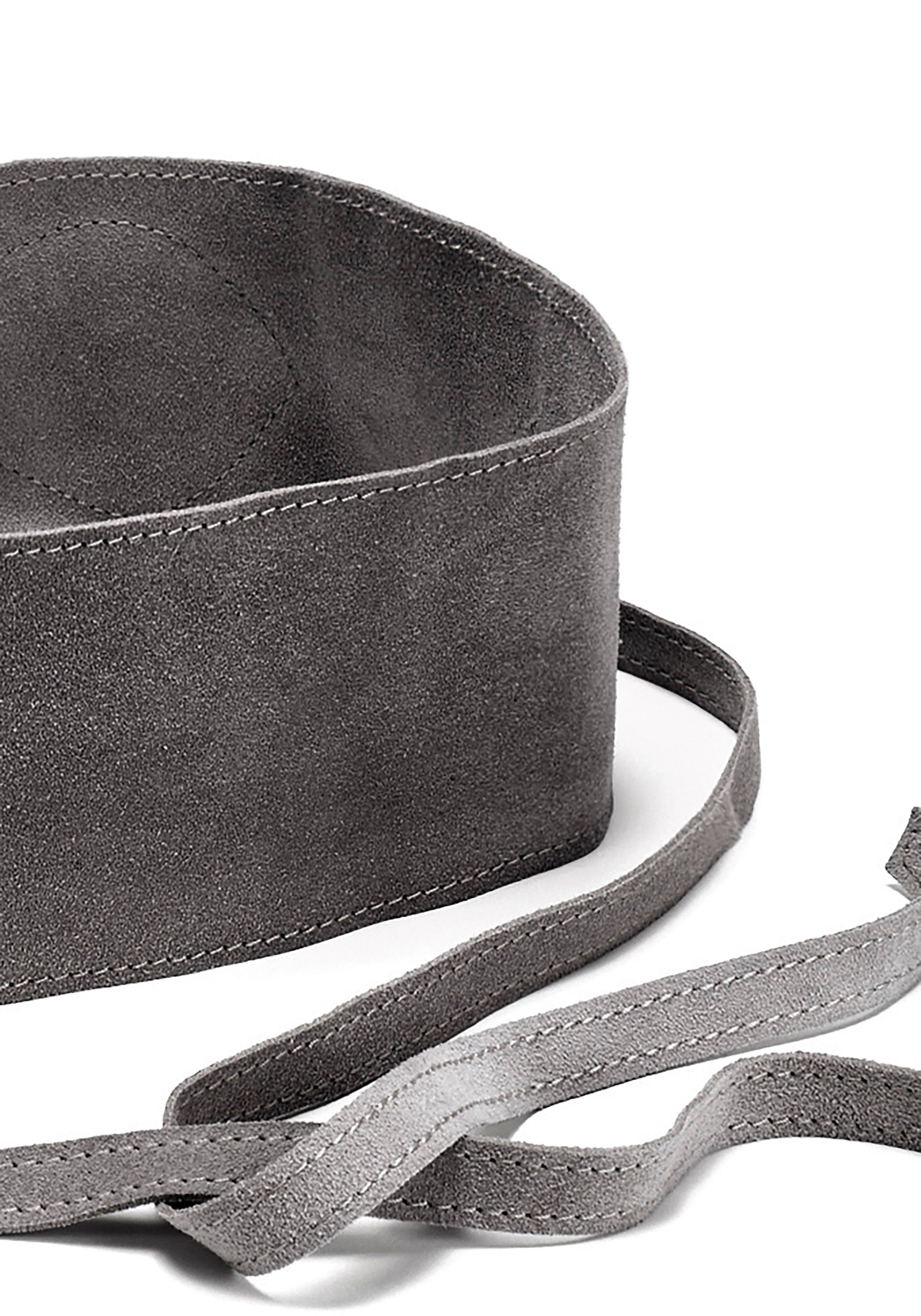 LASCANA Taillengürtel Bindegürtel Ledergürtel, Shapingeffekt, für Kleid & Overall, Bauchgürtel