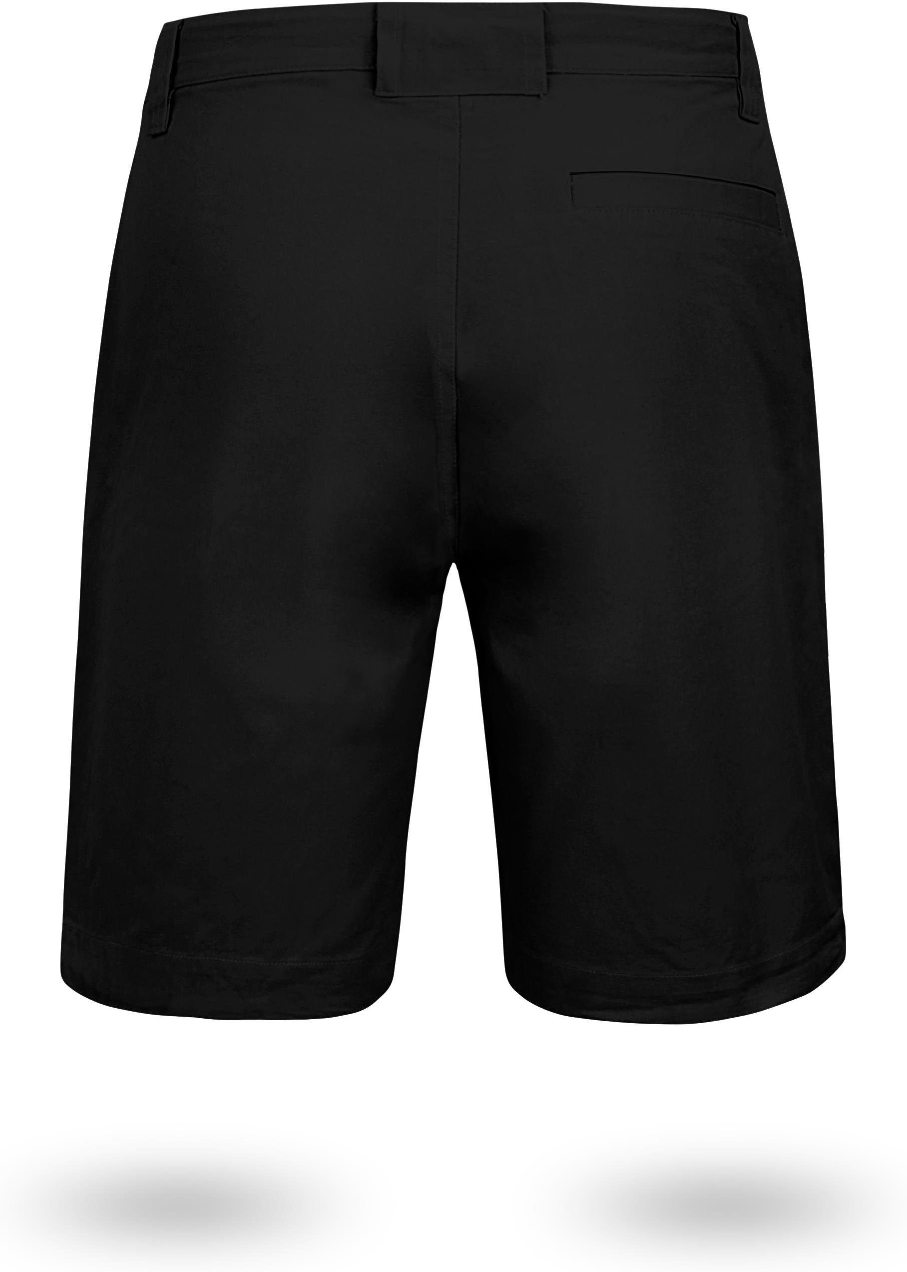 Gobi kurze Shorts Bio-Baumwolle invisible Sommershort Schwarz normani Chino Shorts Vintage aus mit 100% Bermudas Herren Zippertasche