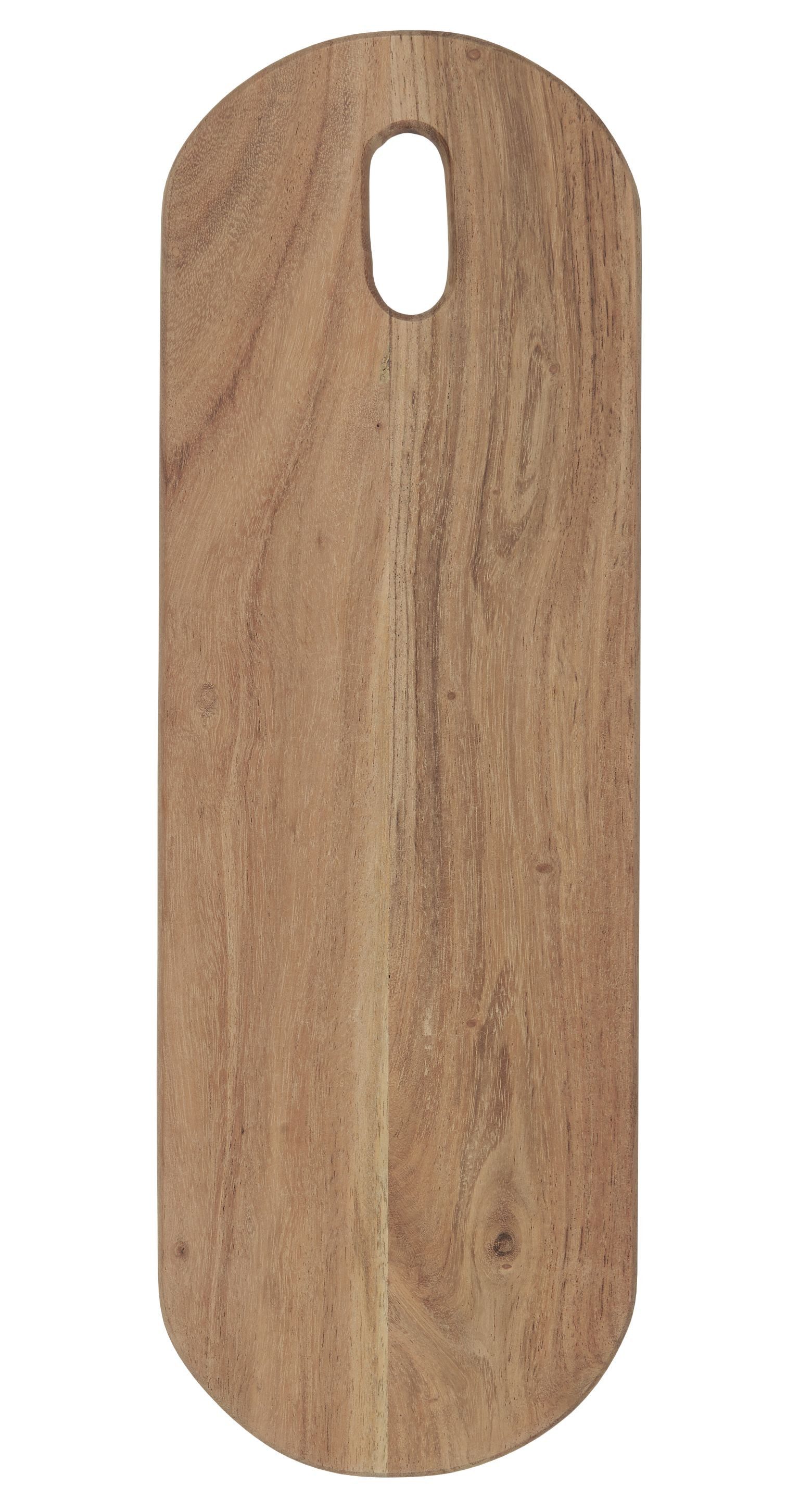 Servierbrett Ib Laursen - Schneidebrett Servierbrett Tapasbrett 15x45cm Holz Oval
