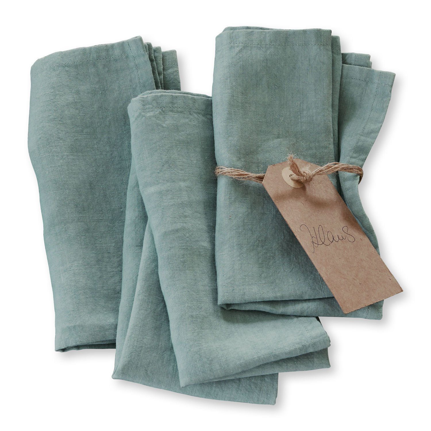 Stoffserviette Serviette 4er Set Ghis grün