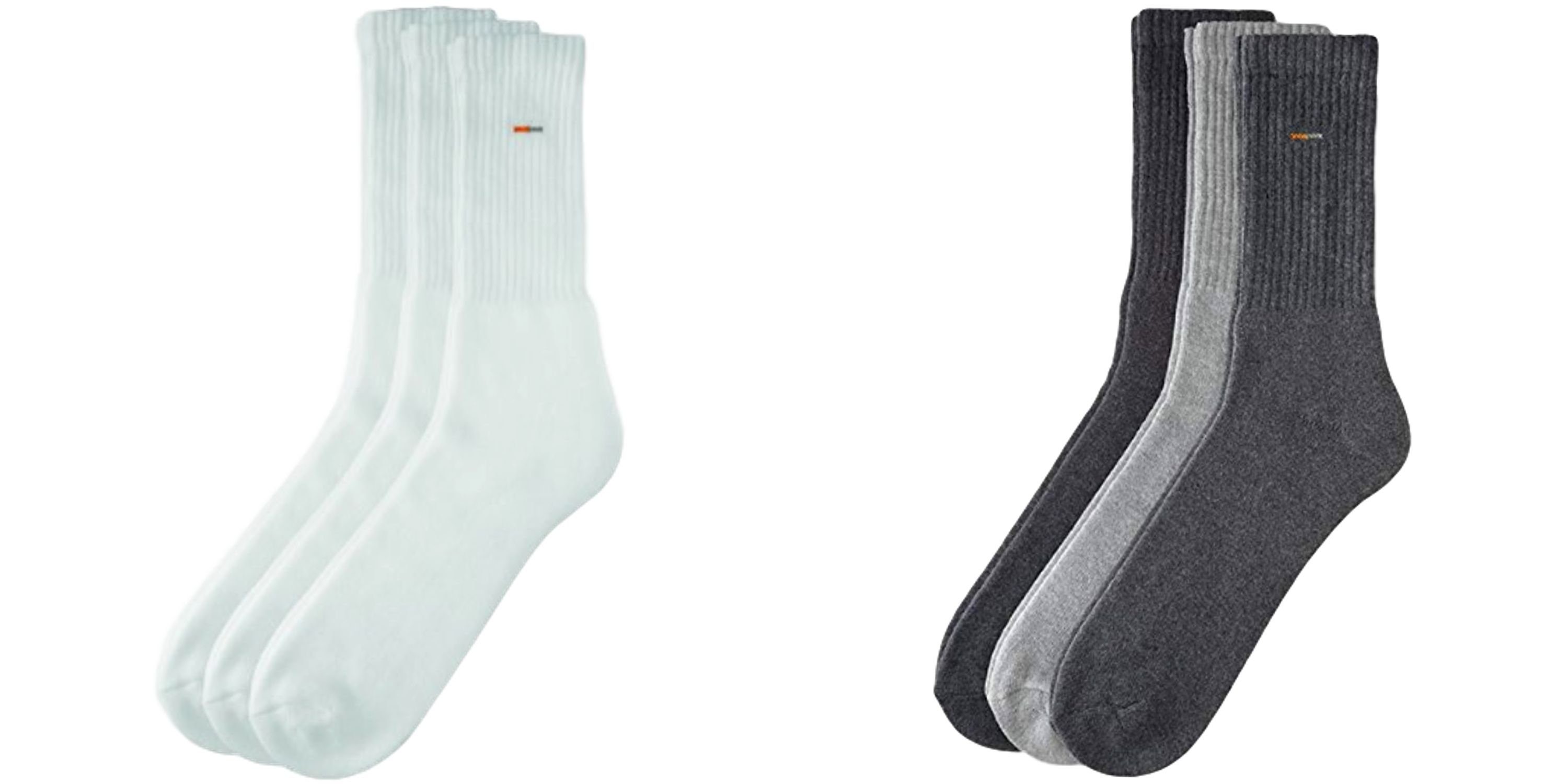 Camano Sportsocken Basic Socken Sportsocke (3-Paar) - Farbe: 3 Paar weiss 3 Paar bunt - Größe: 35 - 38 A12 3 Paar weiss 3 Paar bunt