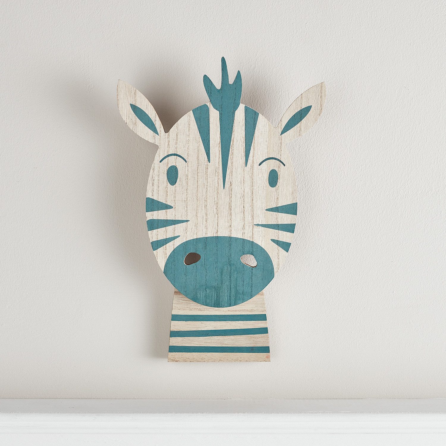 Lights4fun LED Wandleuchte Zebra Wandlampe Kinderzimmer