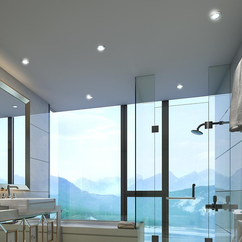 Nordlux LED Einbaustrahler, LED-Leuchtmittel Strahler Decken LED Wohnzimmer Warmweiß, Küche Lampen fest Einbau verbaut, 3er Set