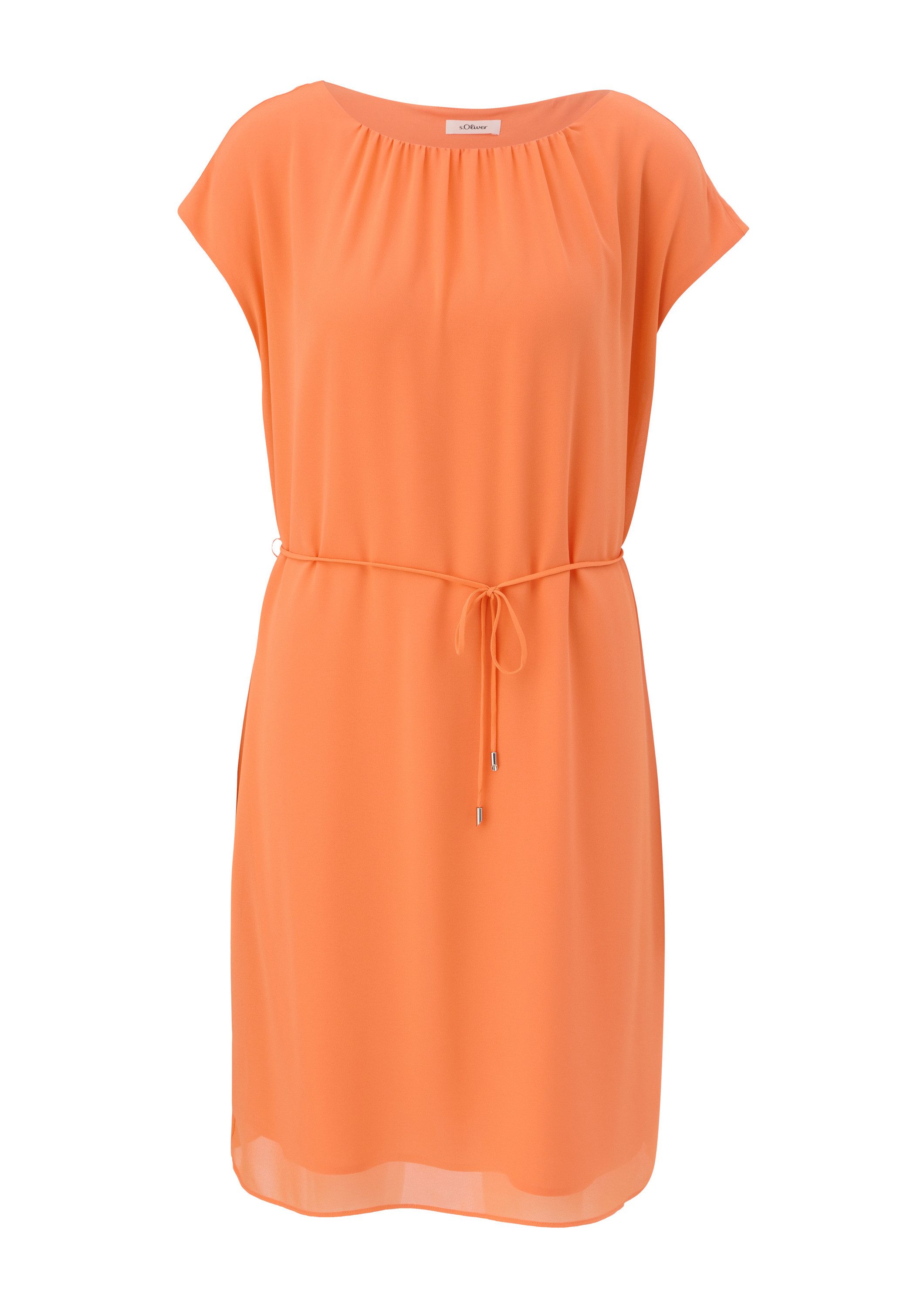 s.Oliver Minikleid Kleid Chiffonkleid mit Raffung günstig online kaufen