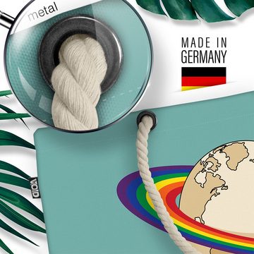 VOID Strandtasche (1-tlg), Rainbow World LGBTQ Erde Welt weltweit Gay pride flag parade club LGB
