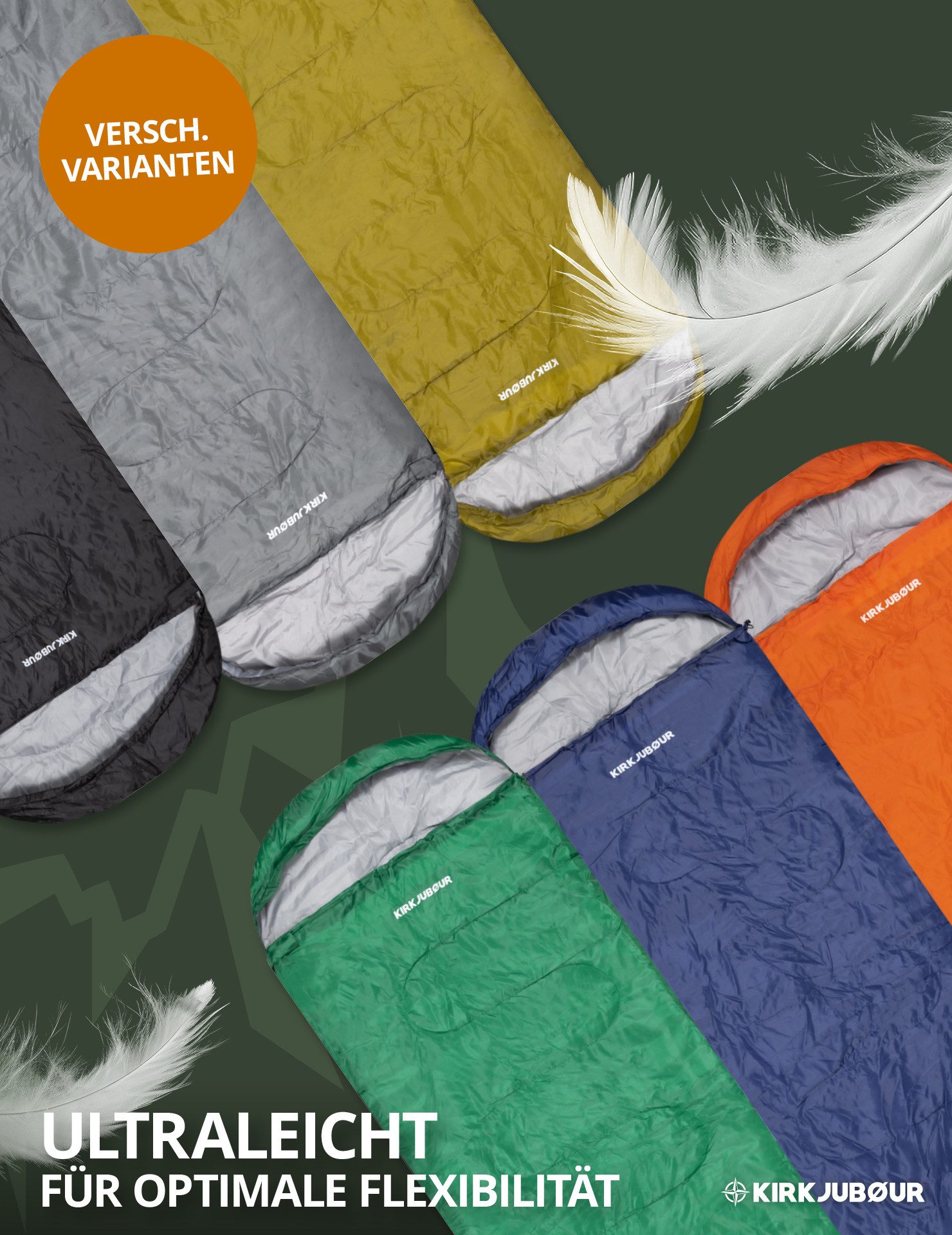 KIRKJUBOUR Schlafsack "Søvn" Outdoor Schlafsack