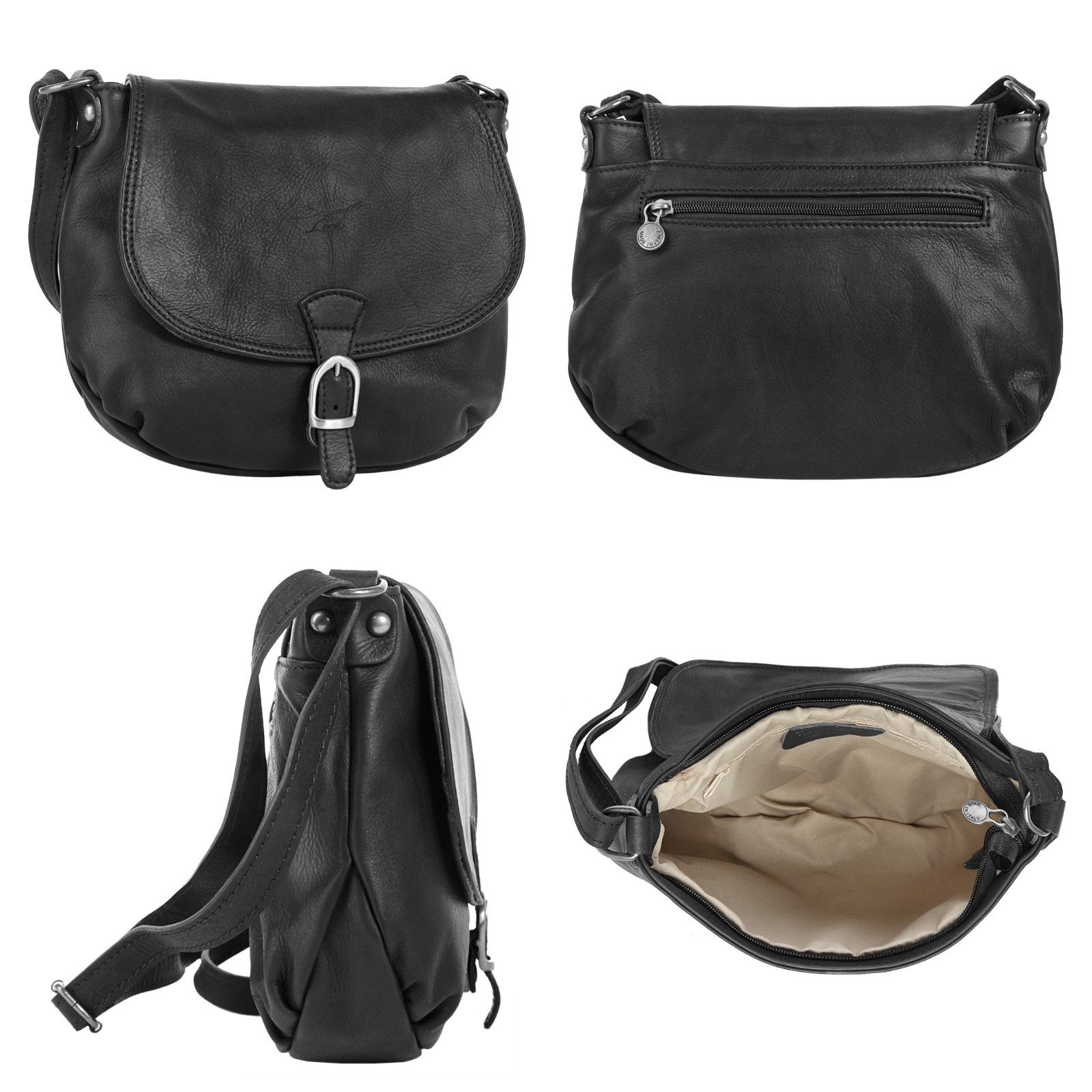 Samantha Look Umhängetasche, echt Leder, Made in Italy günstig online kaufen
