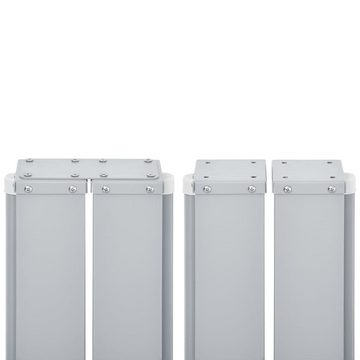 vidaXL Balkonsichtschutz Ausziehbare Seitenmarkise Creme 140 x 600 cm