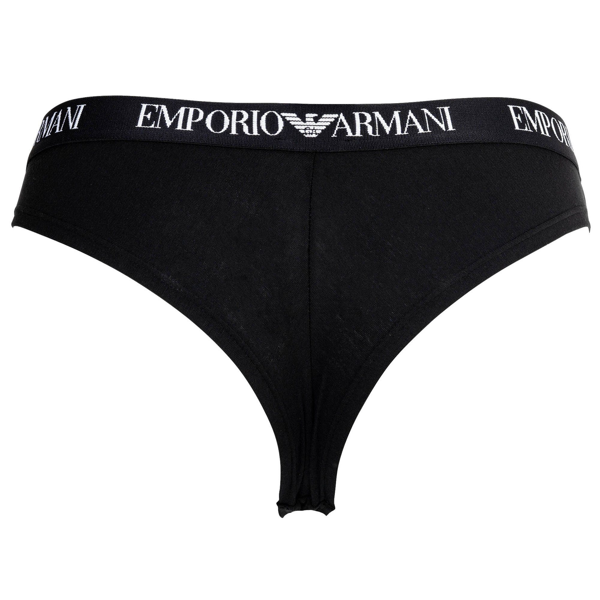 Emporio Armani Slip Damen Slip 2er Pack Baumwolle ESSENTIAL COTTON (Packung, 2er Pack)