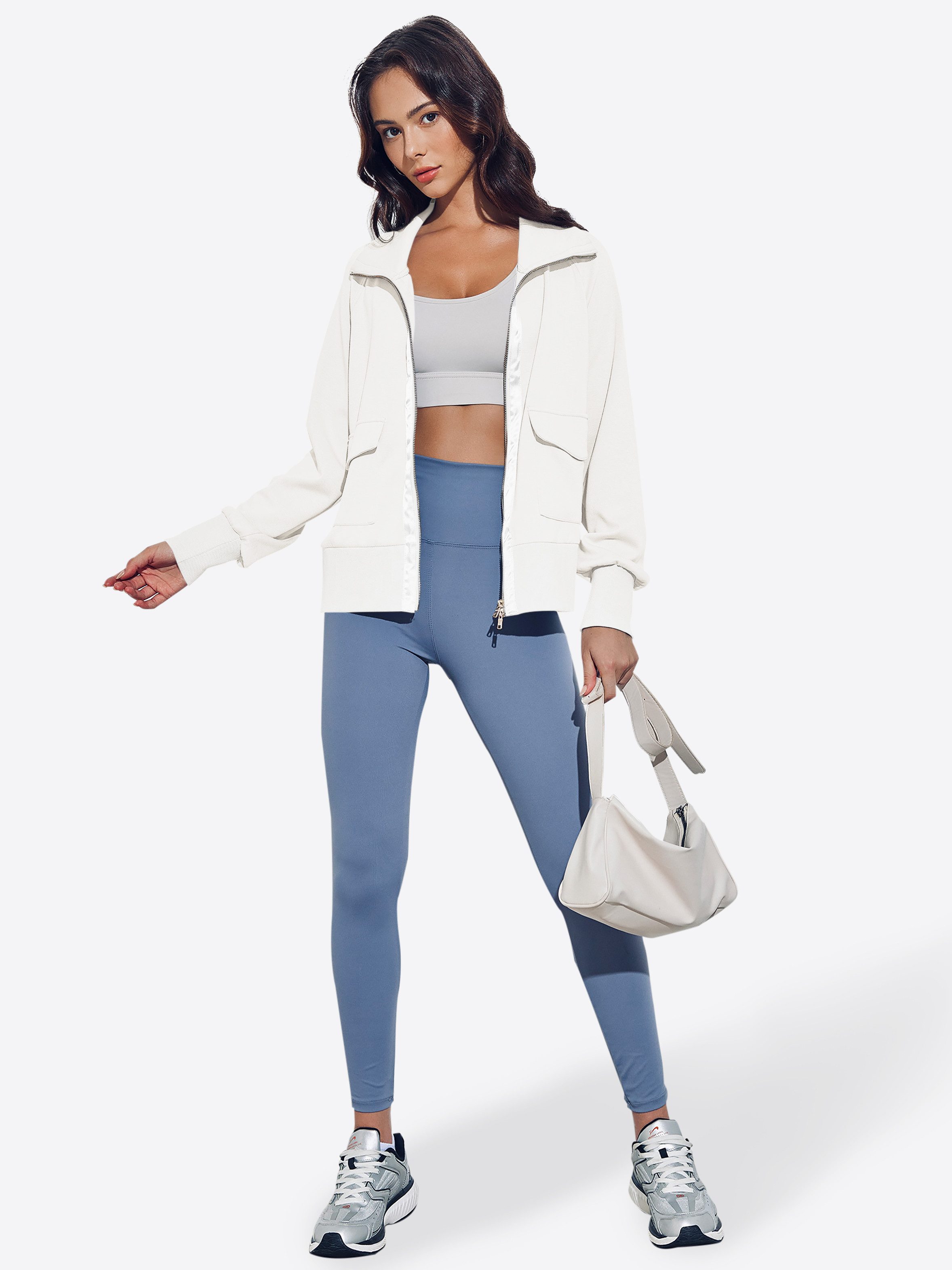 Imily Bela Sweatjacke Damen Langärmliges Lockeres Freizeit-Sweatshirt (Pack günstig online kaufen