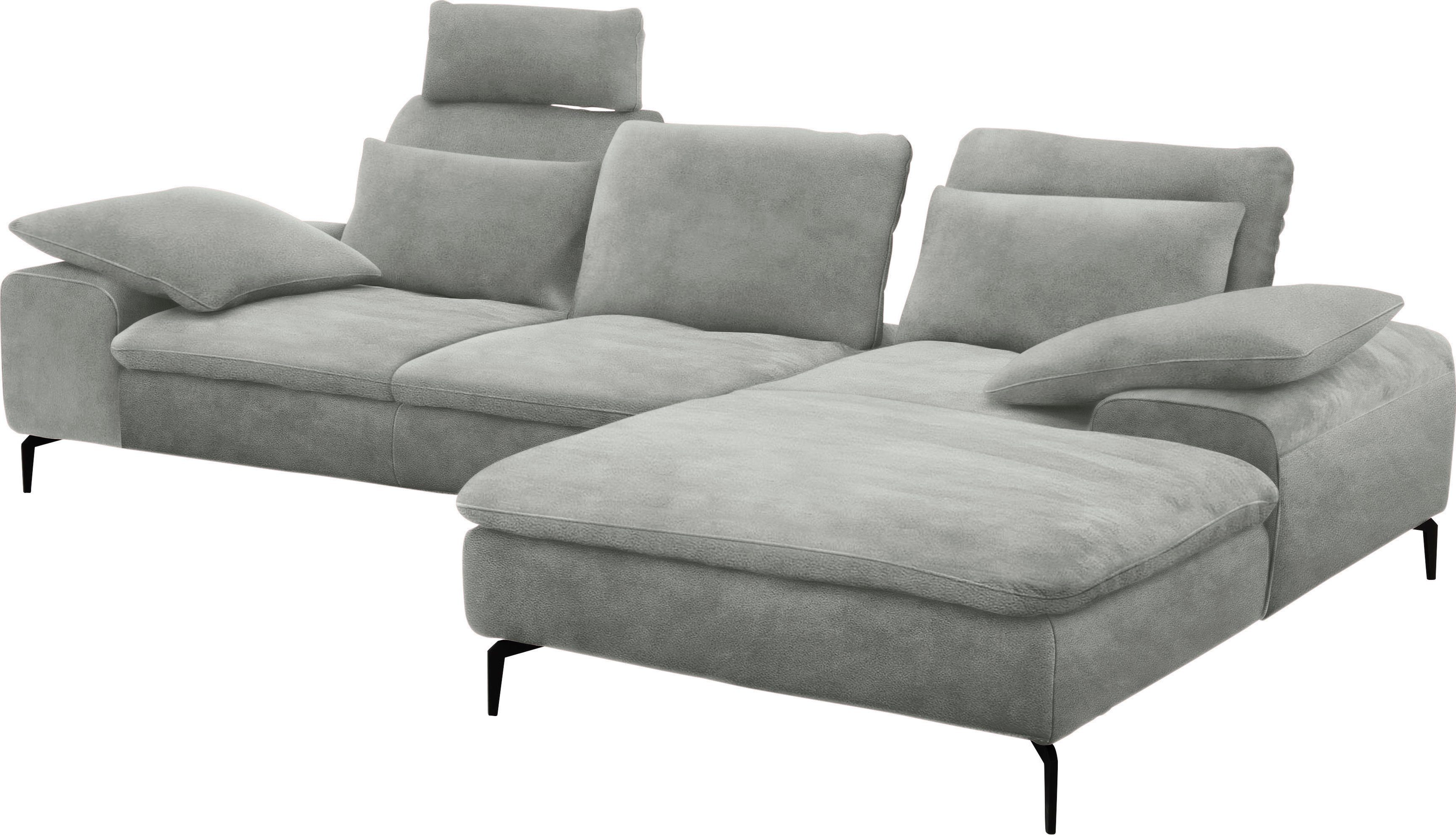 W.SCHILLIG Ecksofa valentinoo, Set, inklusive Hocker, mit Sitztiefenverstellung, Breite 299 cm