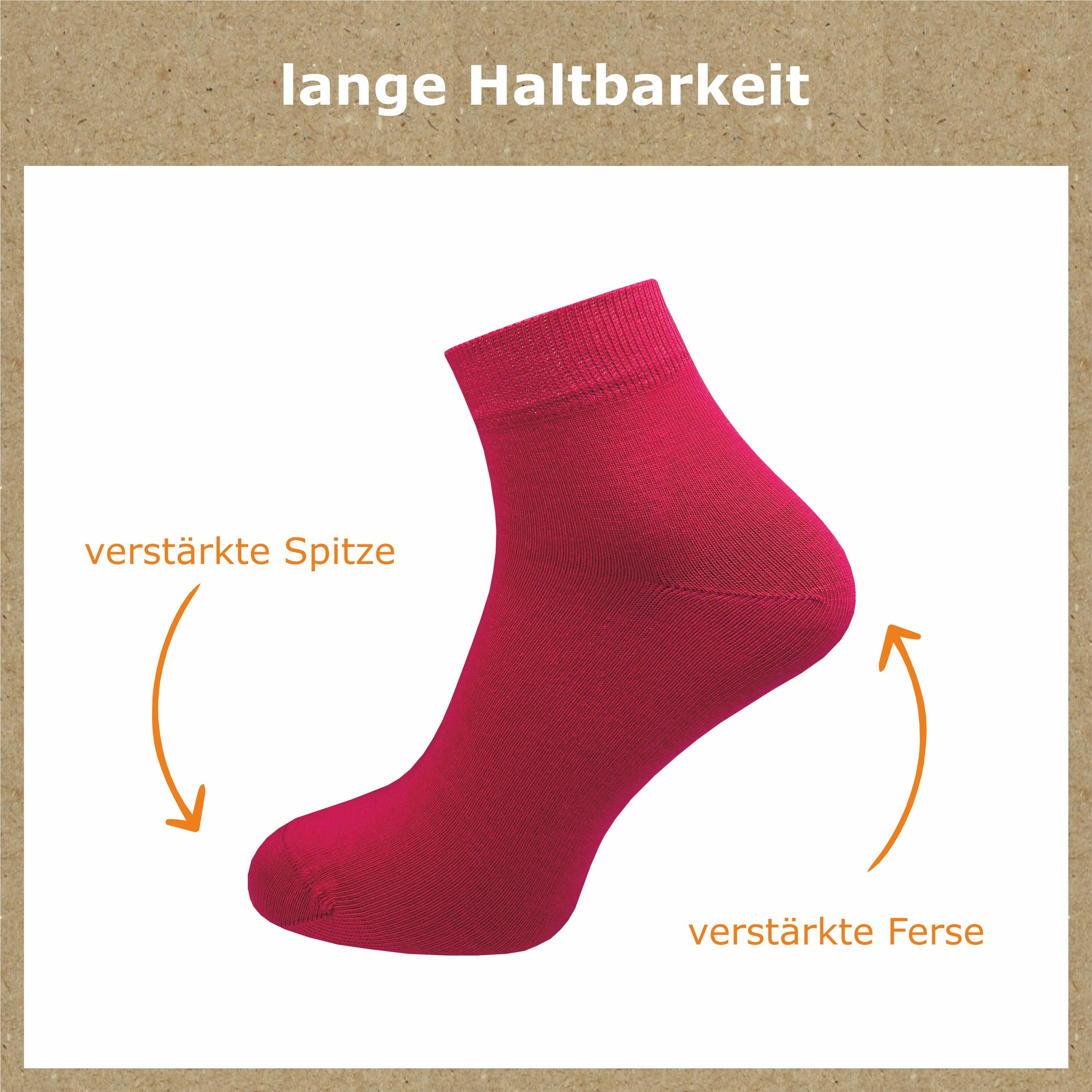GAWILO Kurzsocken aus 100% reiner Baumwolle - Quartersocken für Herren (10-Paar) Schaft etwas länger als beim Sneaker - daher kein verrutschen – Bild 5 von 5