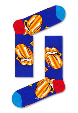Happy Socks Freizeitsocken Happy Socks ROLLING STONES 6PACK GIFT BOX XRLS103300 Mehrfarbig