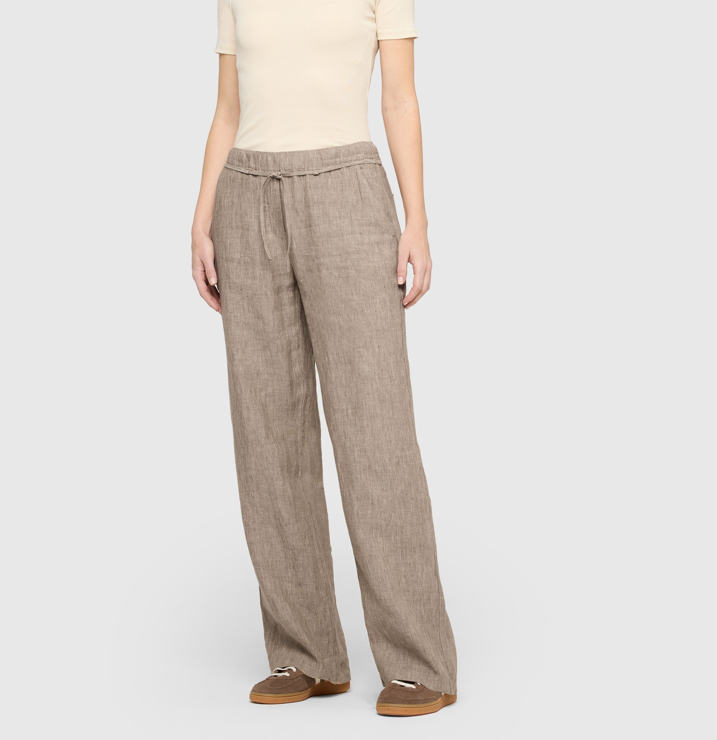 MAC 5-Pocket-Jeans CHIARA BELT sanddrift melange