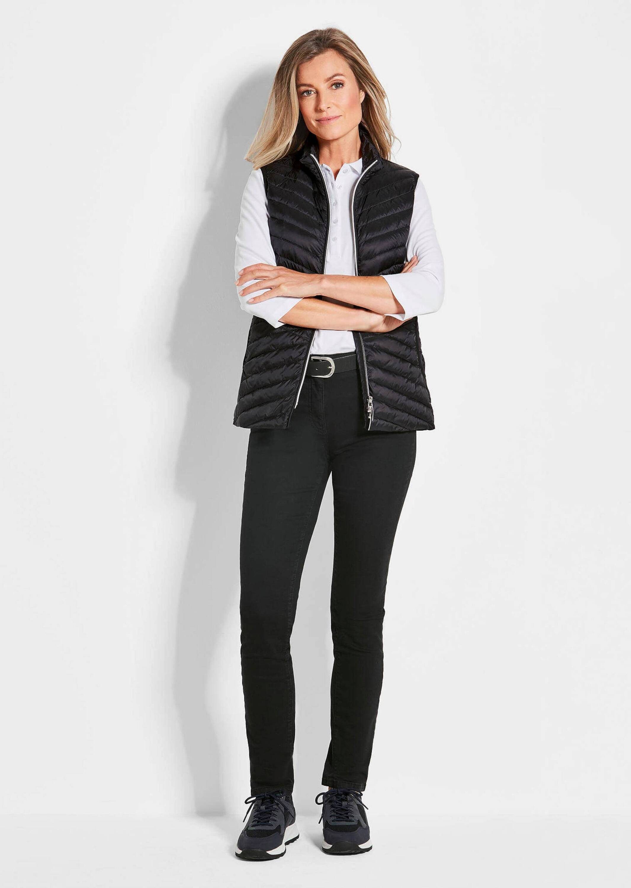 GOLDNER Kurzweste Taillierte Daunenweste, leicht gefüttert Hüftbedeckende W günstig online kaufen