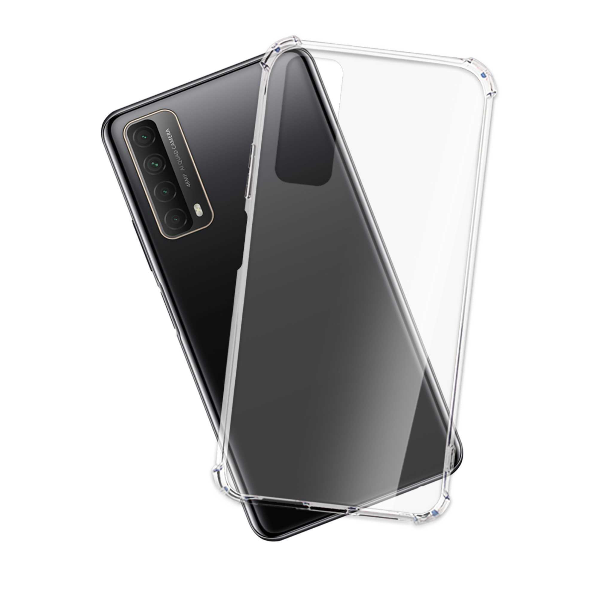mtb more energy Smartphone-Hülle Clear Armor Case für Huawei P smart 2021, Transparente TPU Schutzhülle Case Backcover mit Anti-Shock Verstärkung
