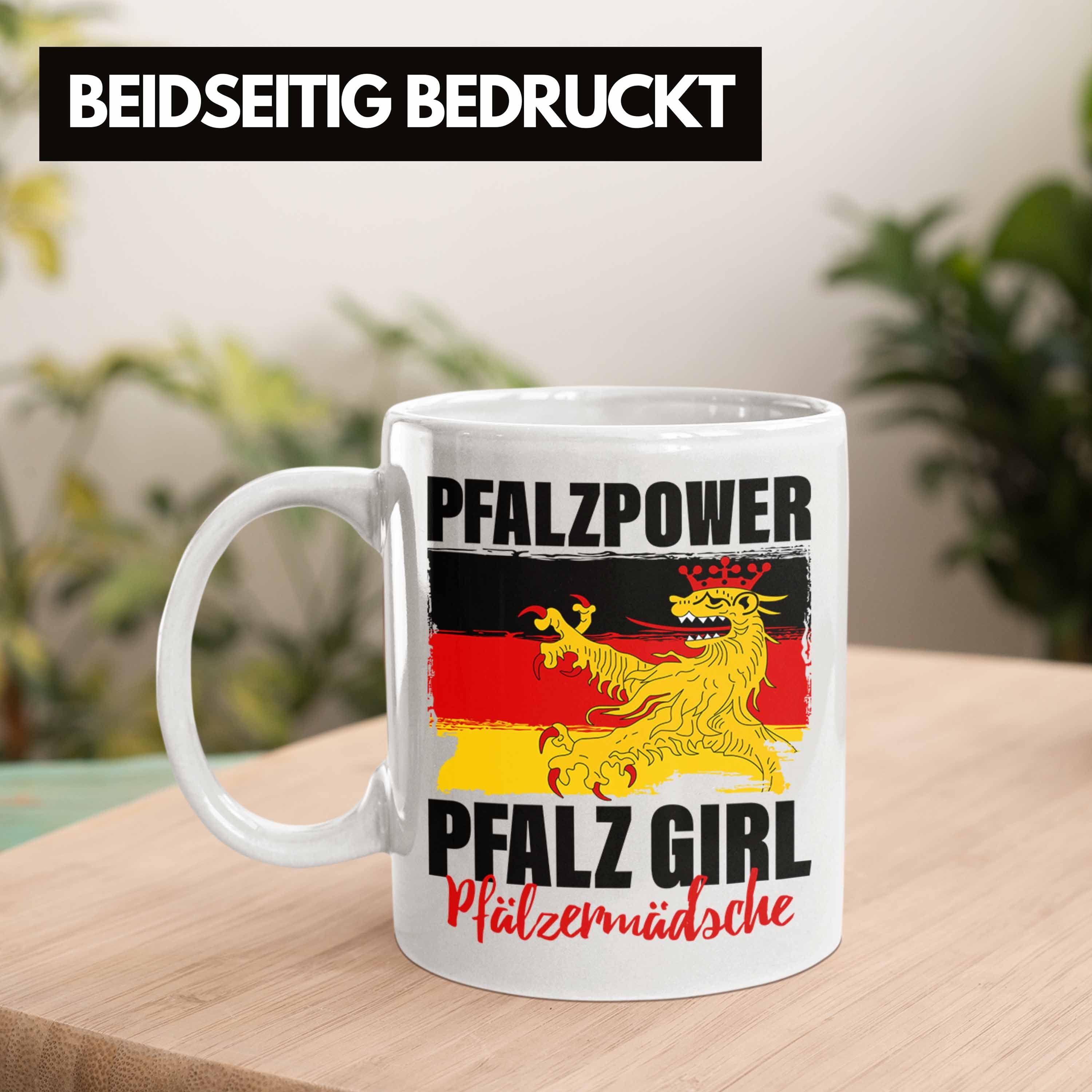 Tasse Frauen Weiss Geschenk Pfalzmädsche Pfalz Tasse Trendation Girl Pfalzpower