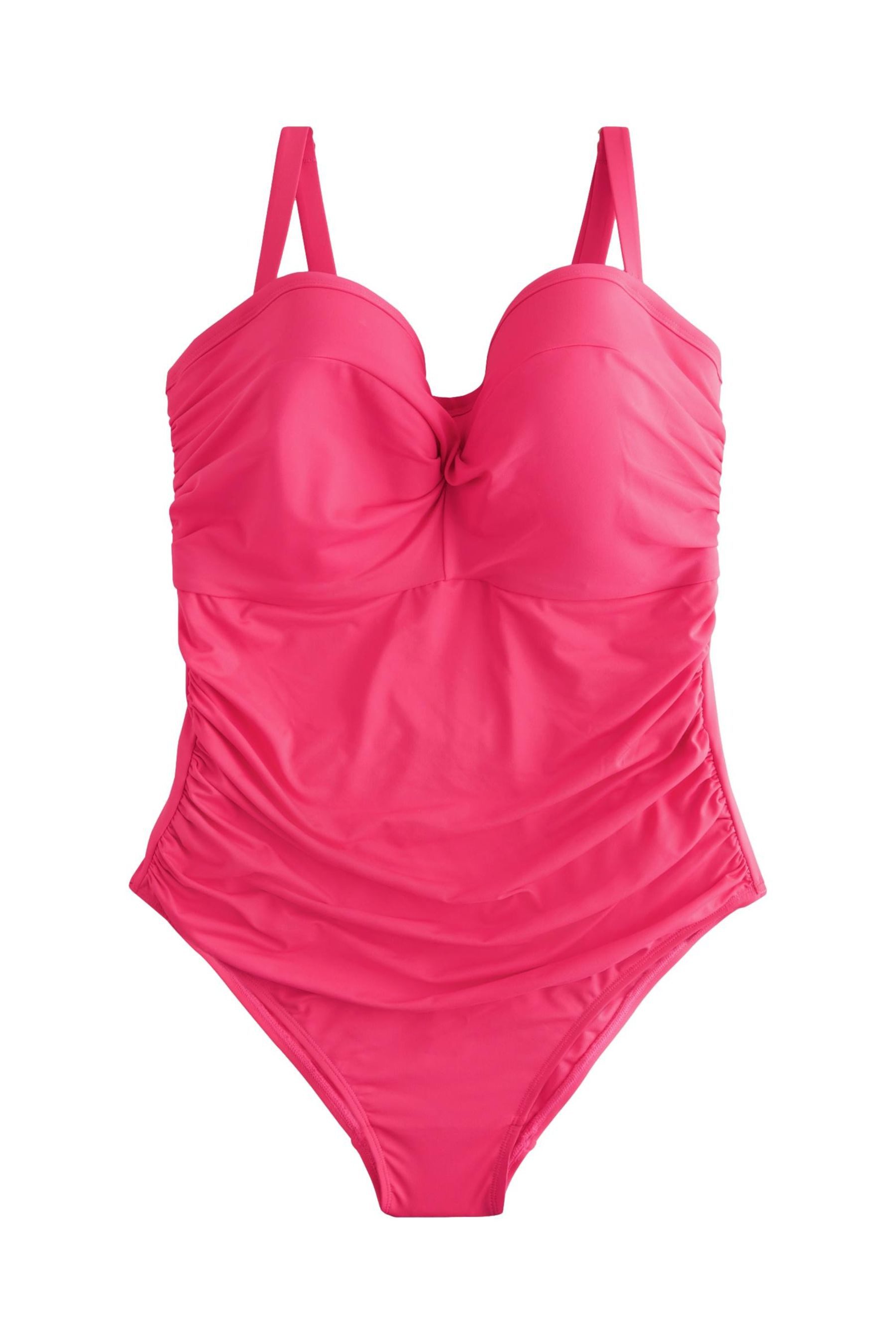 Next Badeanzug Bauchformender Bandeau-Badeanzug mit Bügel, F-K (1-St)