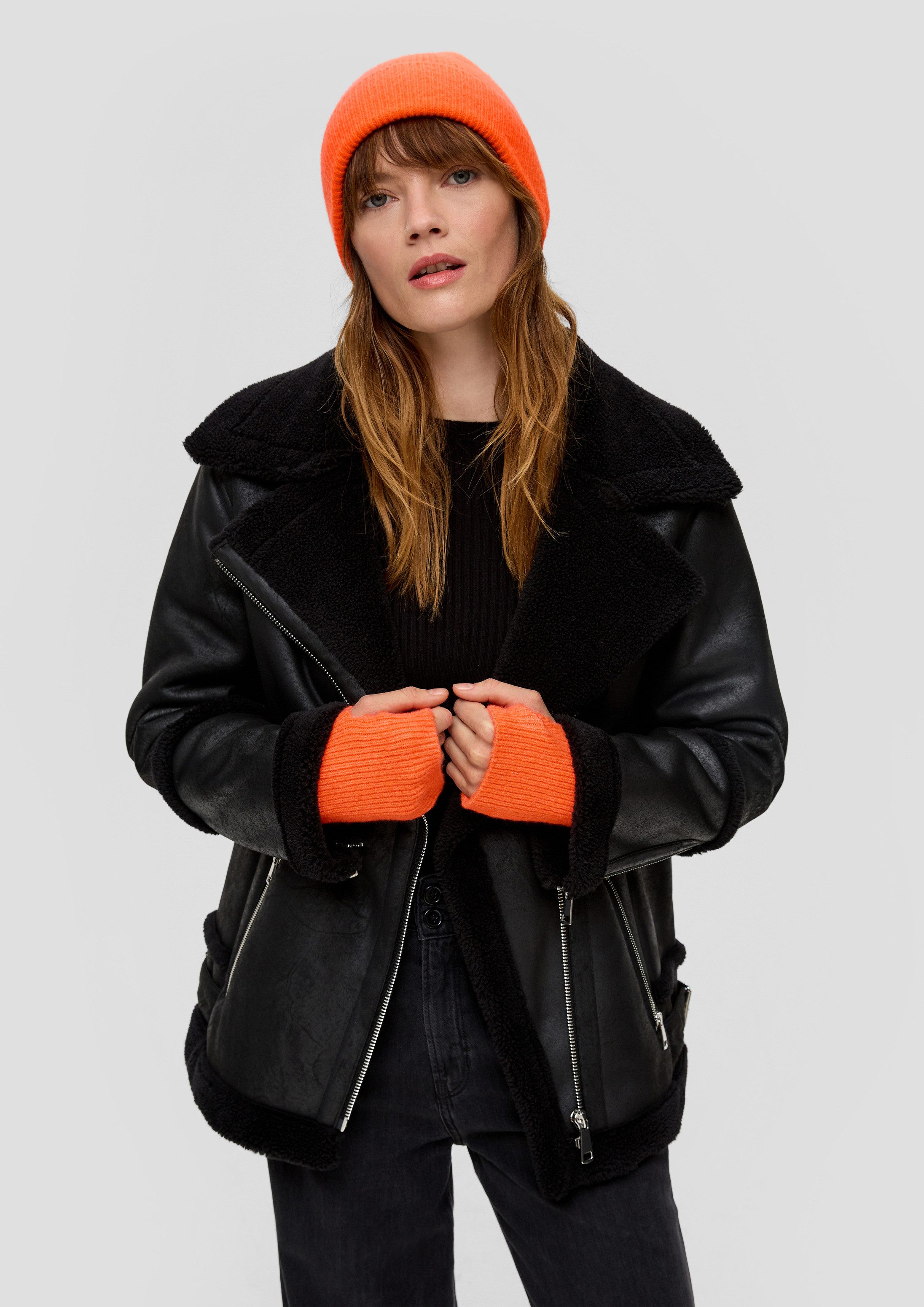 s.Oliver Strickmütze Mütze Beanie aus Baumwollmix
