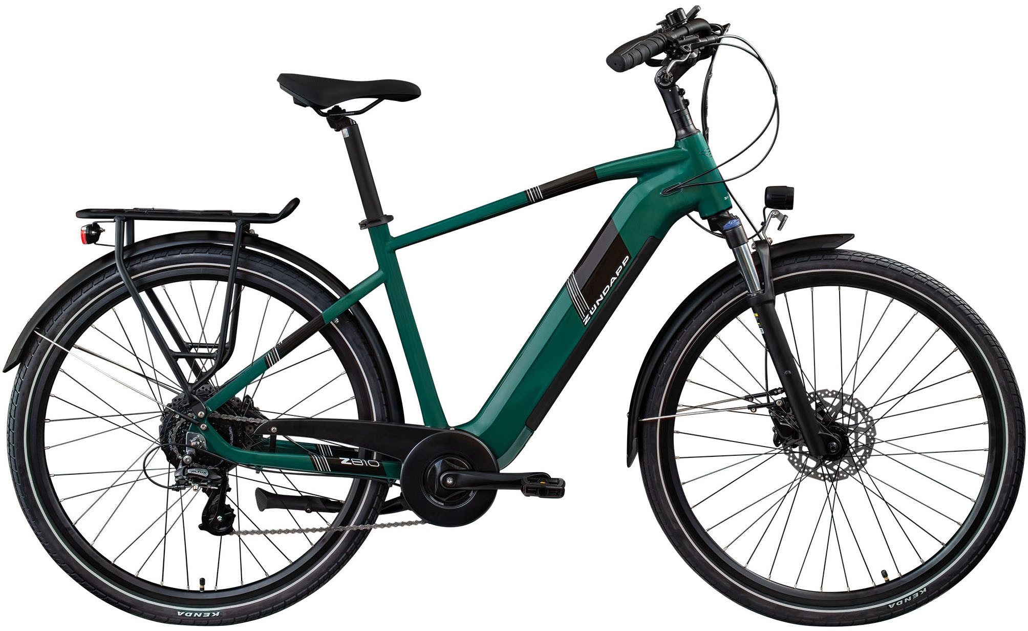 Zündapp E-Bike Trekkingrad Z810, 8 Gang Shimano Altus RD-M310 Schaltwerk, Kettenschaltung, Heckmotor, 550 Wh, Pedelec, Elektrofahrrad für Damen und Herren