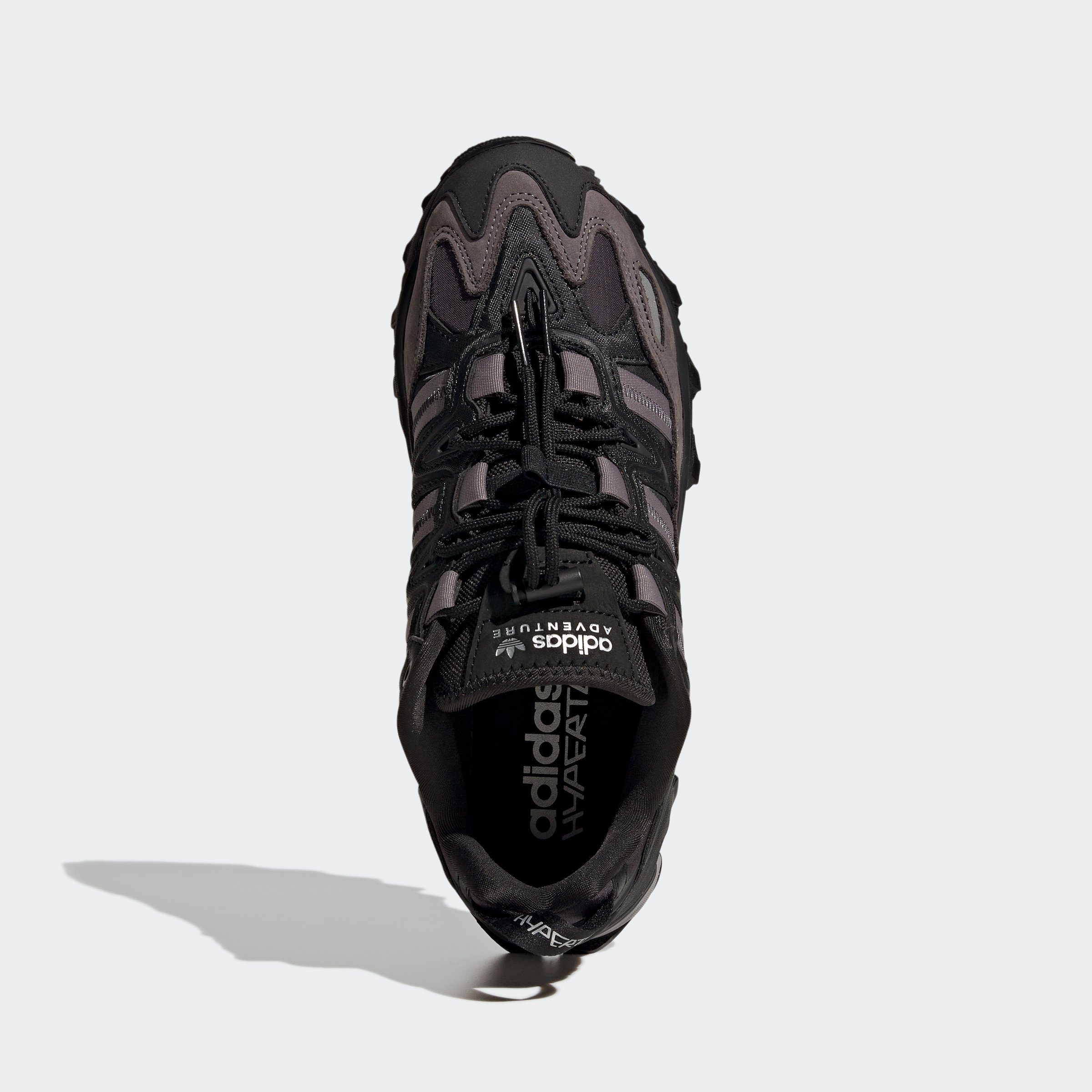adidas Originals HYPERTURF Grey Core Sneaker / Metallic / Trace Black Silver