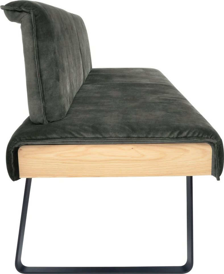 K+W Komfort & Wohnen Sitzbank »Deseo II«, gepolstert mit Rückenneigungsverstellung, wahlweise in 173 oder 196 cm Breite in Velours oder Leder-kaufen