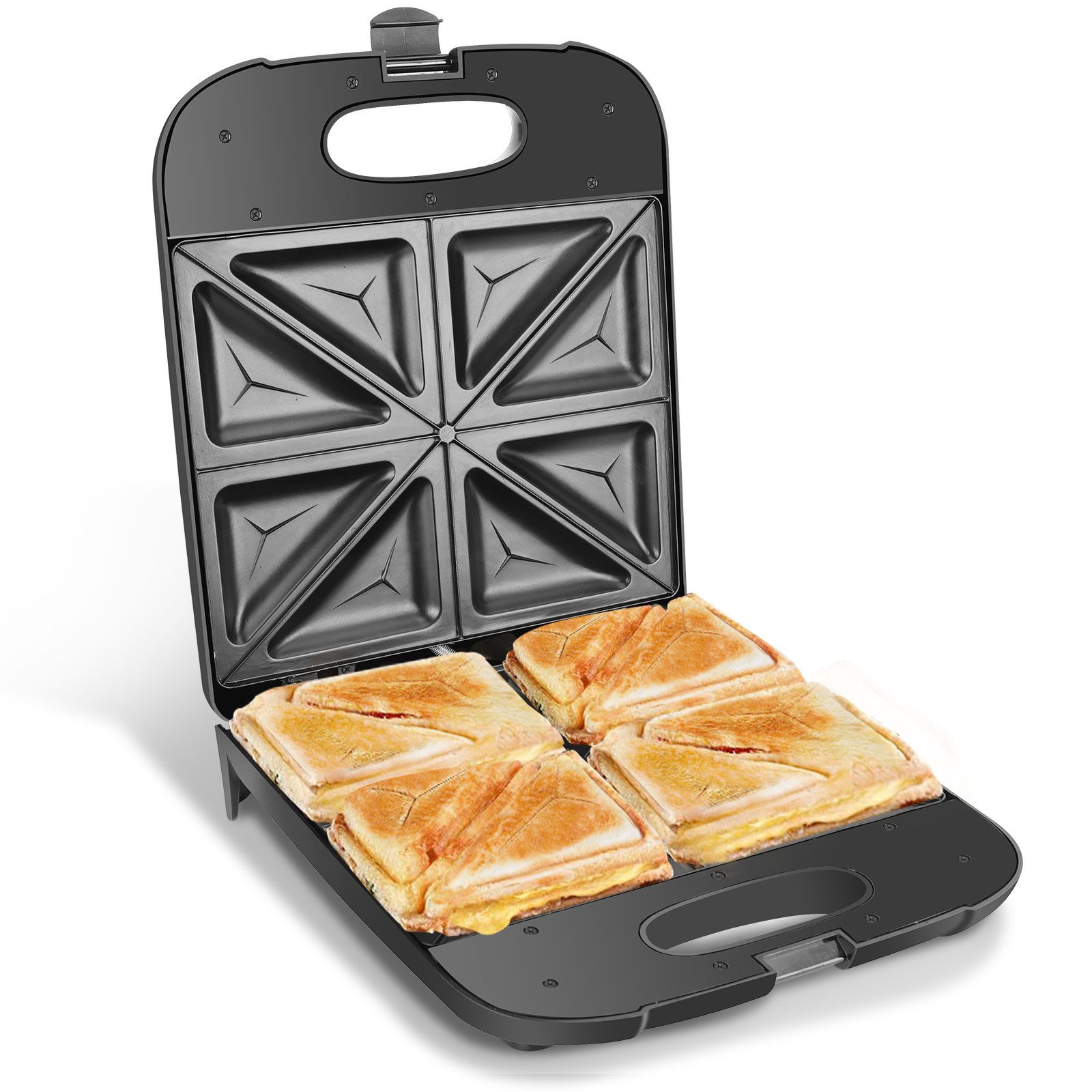 Aigostar Sandwichmaker Sandwichmaker XXL, 1400W, Automatische Temperaturregelung, Sandwichmaker XXL, 1400W, Automatische Temperaturregelung