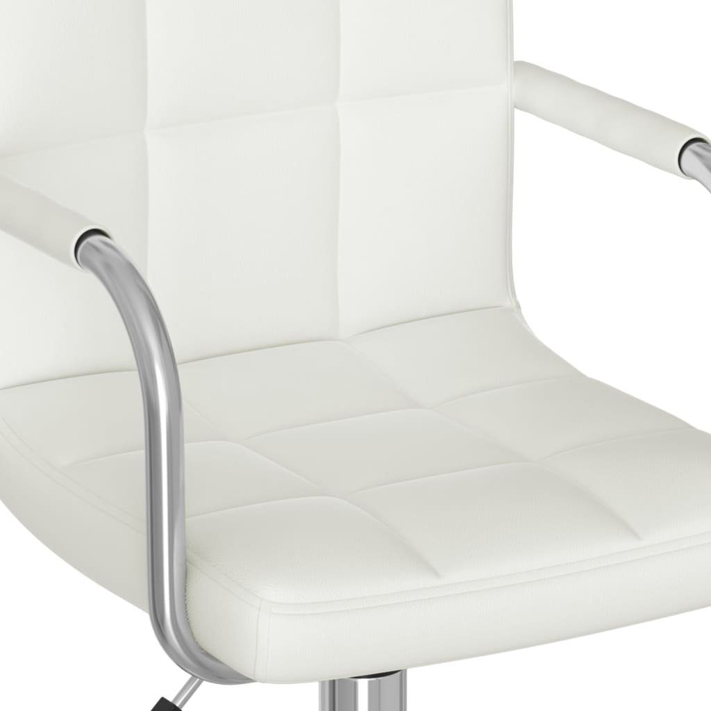 Bürostuhl (1 Weiß vidaXL | St) Drehbar Bürostuhl Kunstleder Weiß Weiß