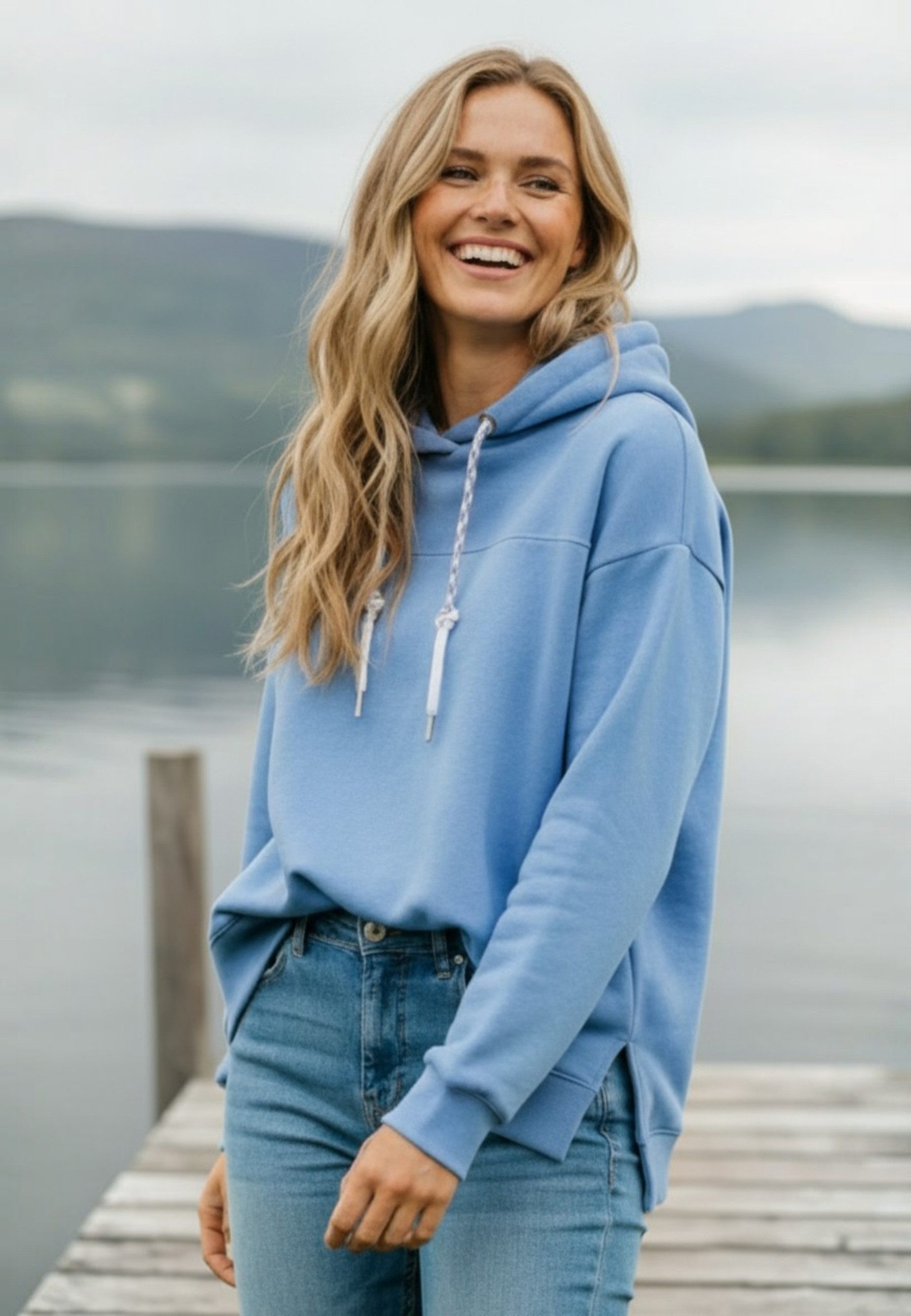 salzhaut Hoodie JULIANE Damen Oversized salzhaut Kapuzenpullover – bequemer Fit und nordisch klares Design