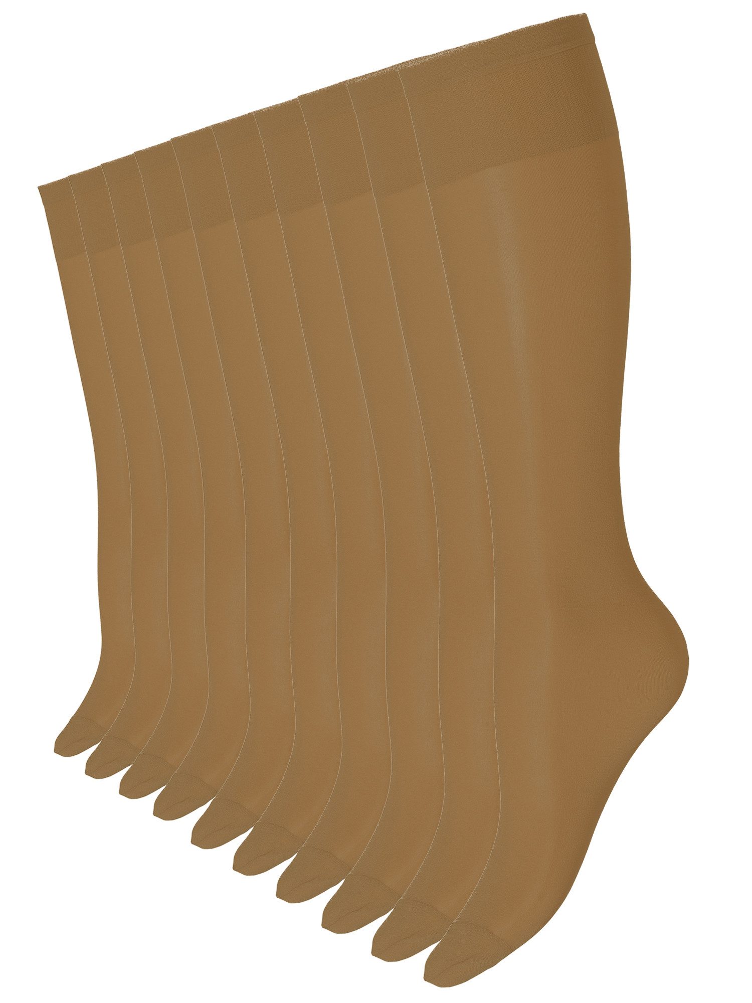 Yenita® Feinkniestrümpfe Гольфи (10-Paar) in blickdichter matter Optik