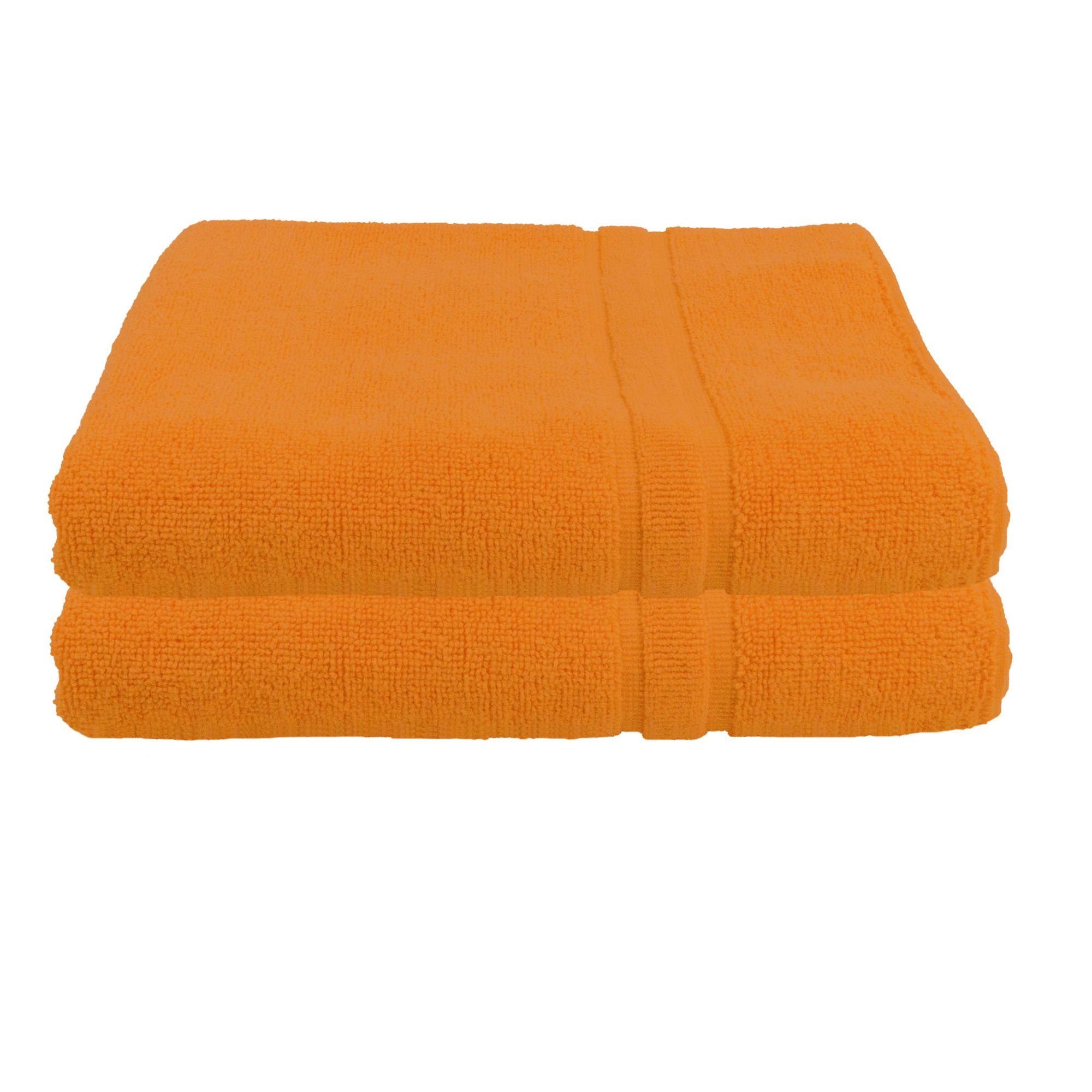 2-Handtücher-Orange, Baumwolle (2-St) Julsen Handtücher Julie