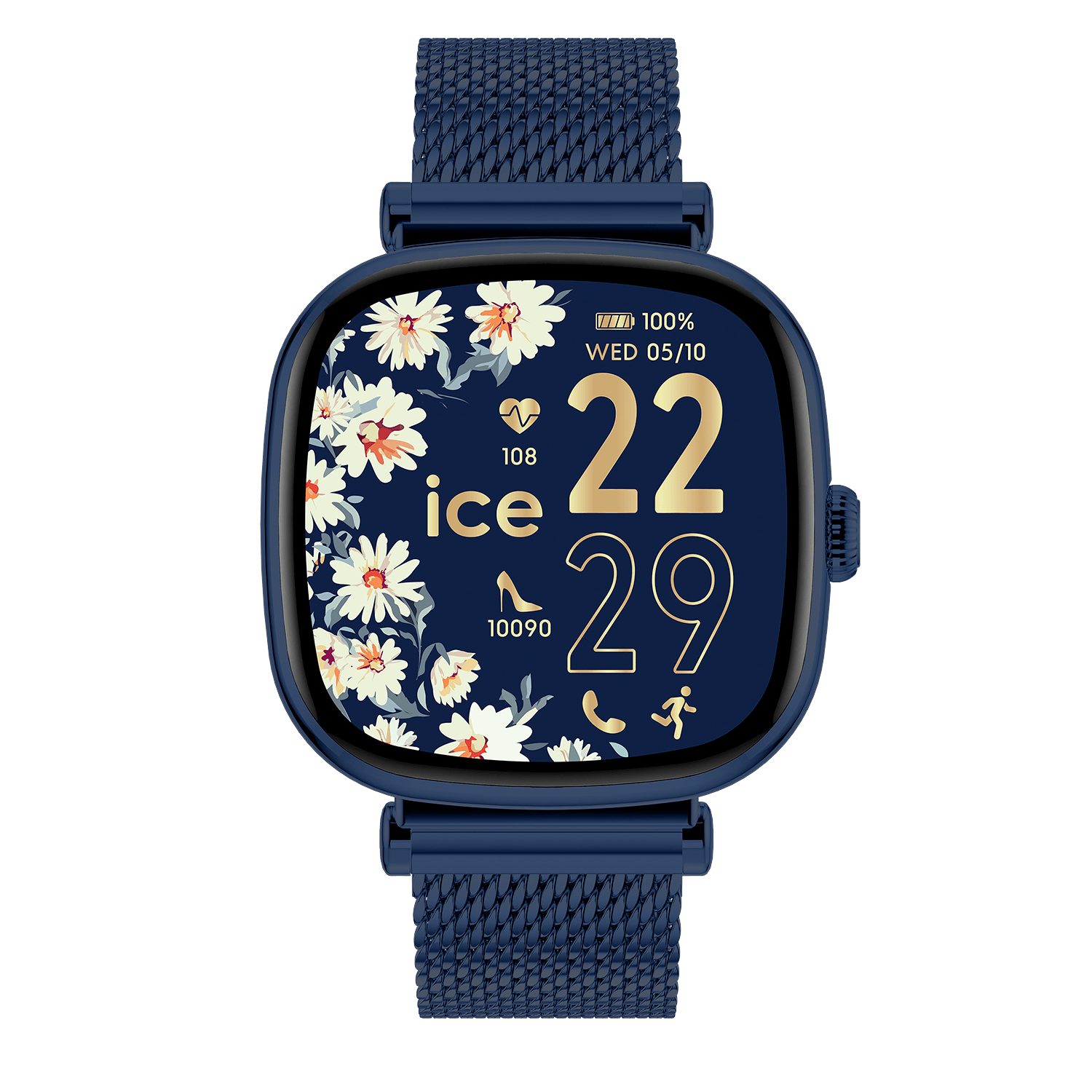 ice-watch ICE smart SQ 2.0 Smartwatch, Armbanduhr,Damenuhr,Herrenuhr,Bluetooth,digital,Spiele,Edelstahlband